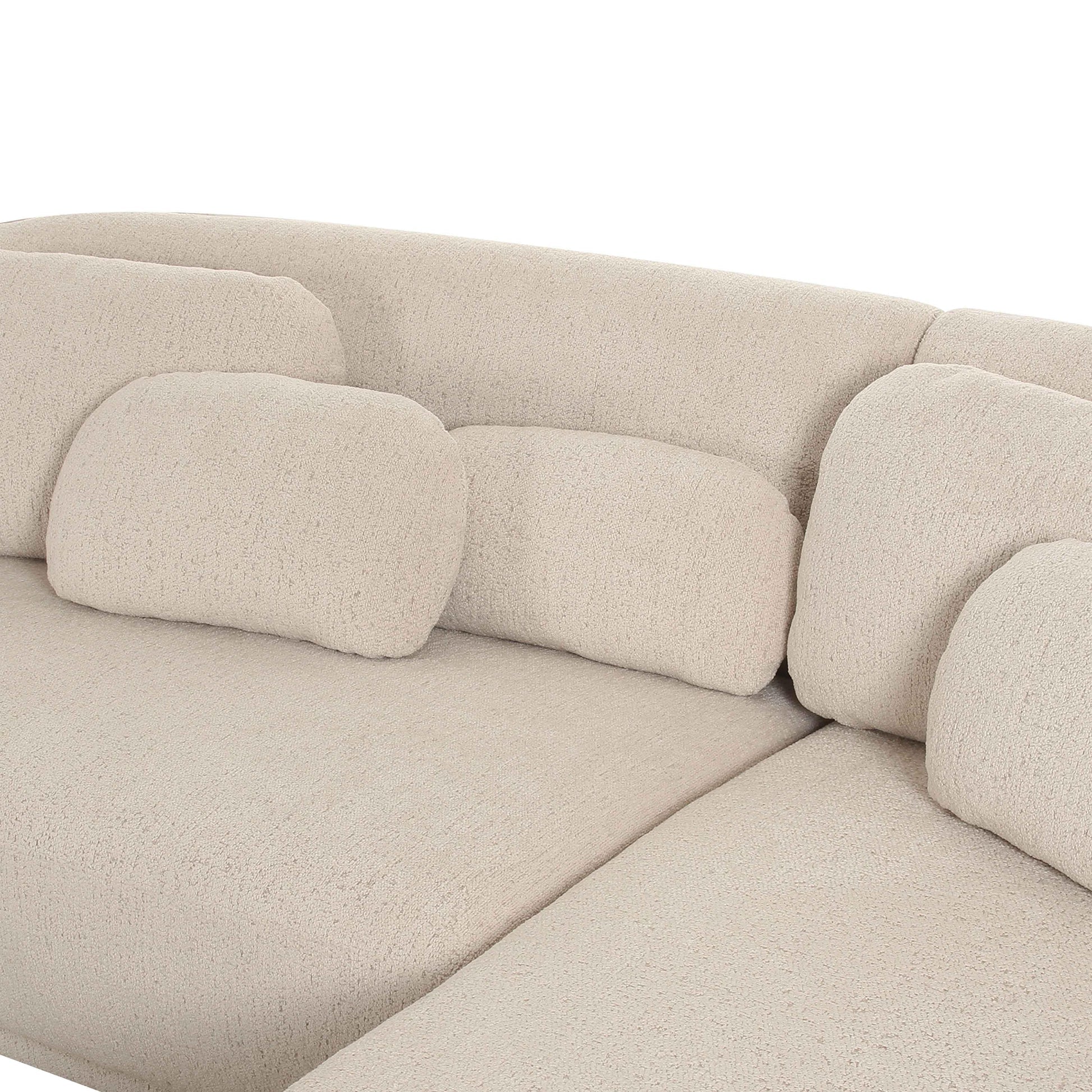 Misty Cream Boucle Sectional