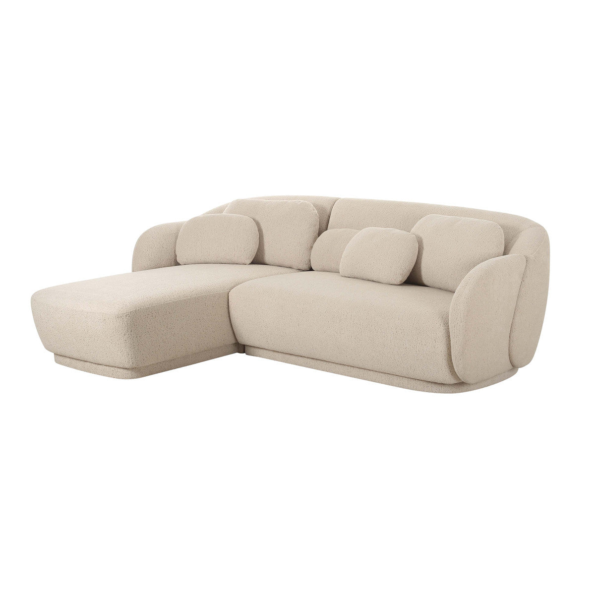Misty Cream Boucle Sectional