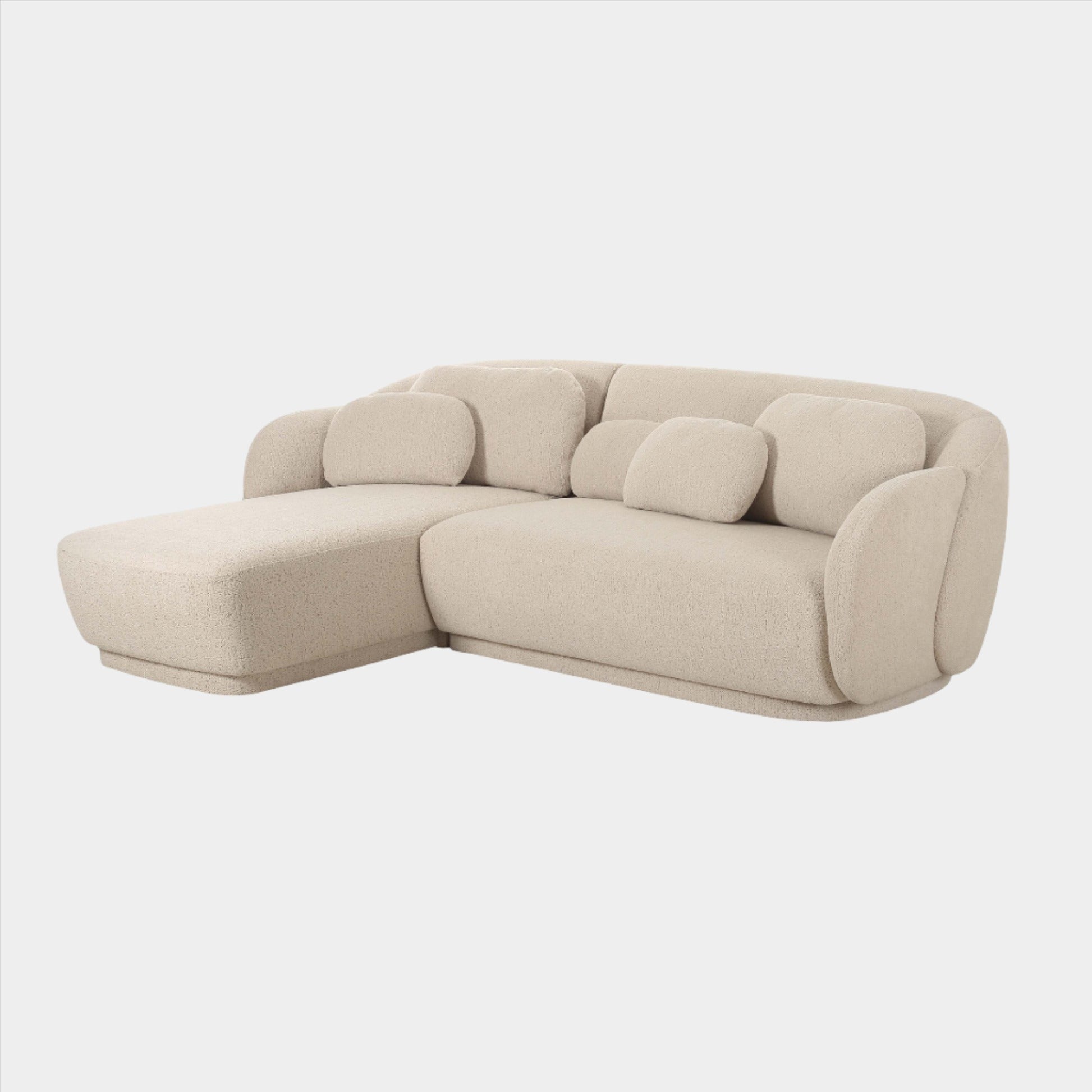 Misty Cream Boucle Sectional