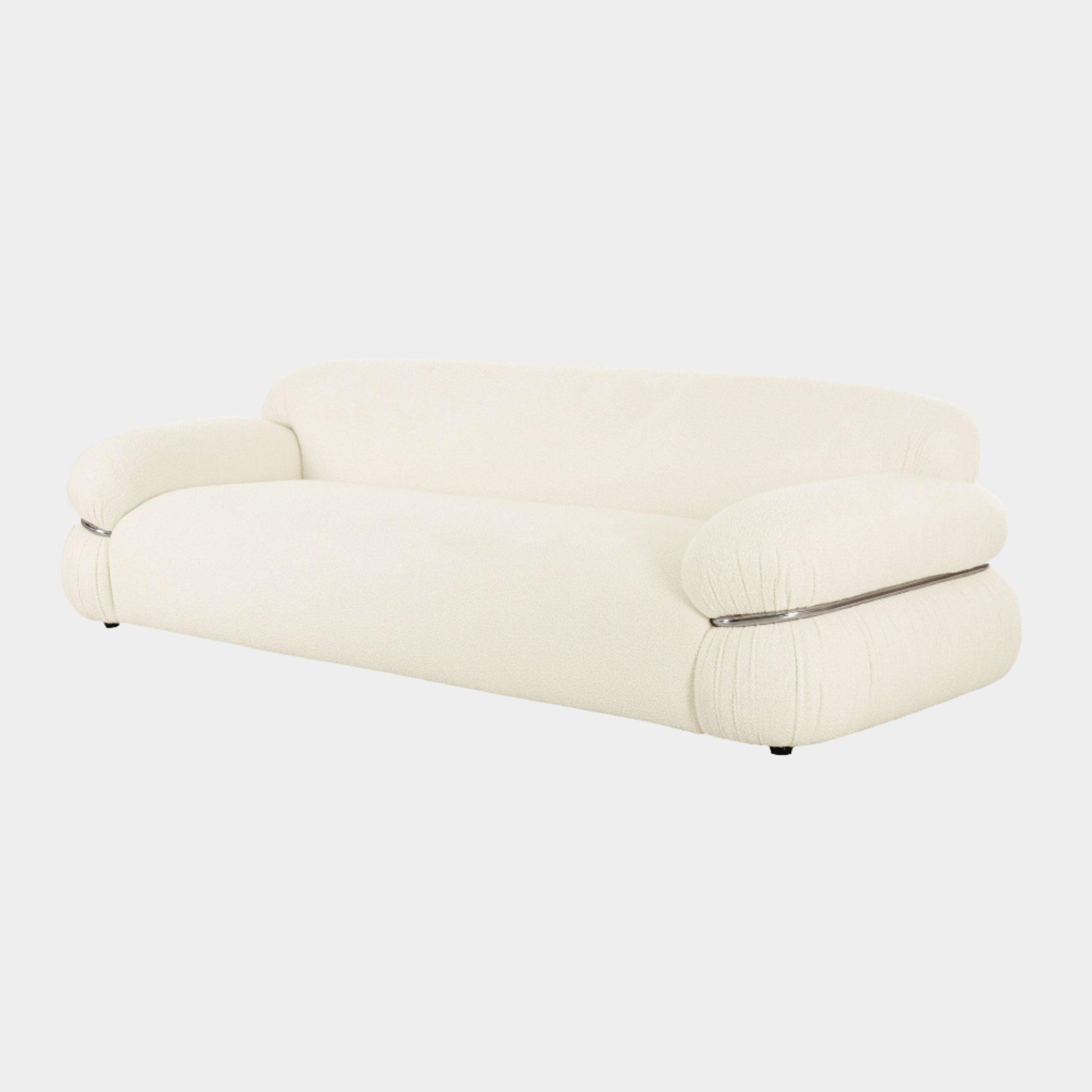 Leyla Cream Boucle Sofa