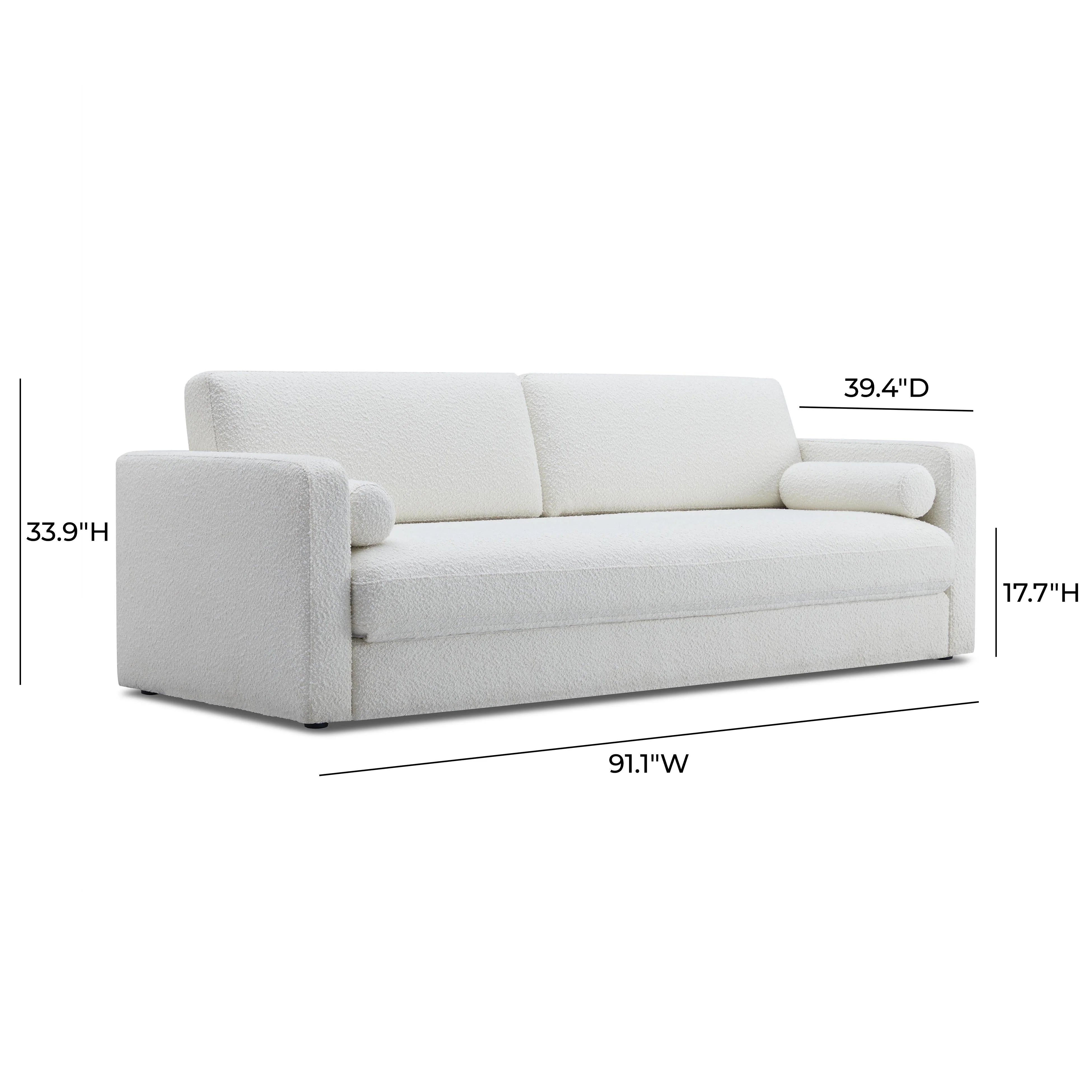 Ryan 91" Performance Boucle Sofa Bed
