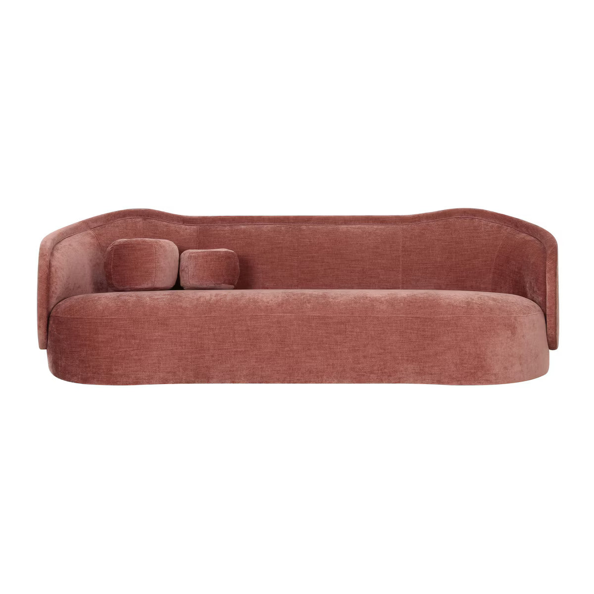 Circe Mauve Textured Velvet Sofa