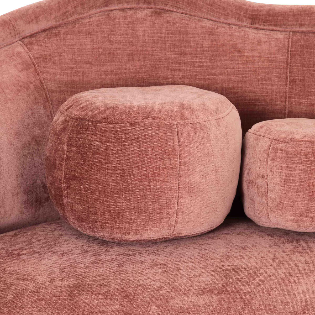 Circe Mauve Textured Velvet Sofa