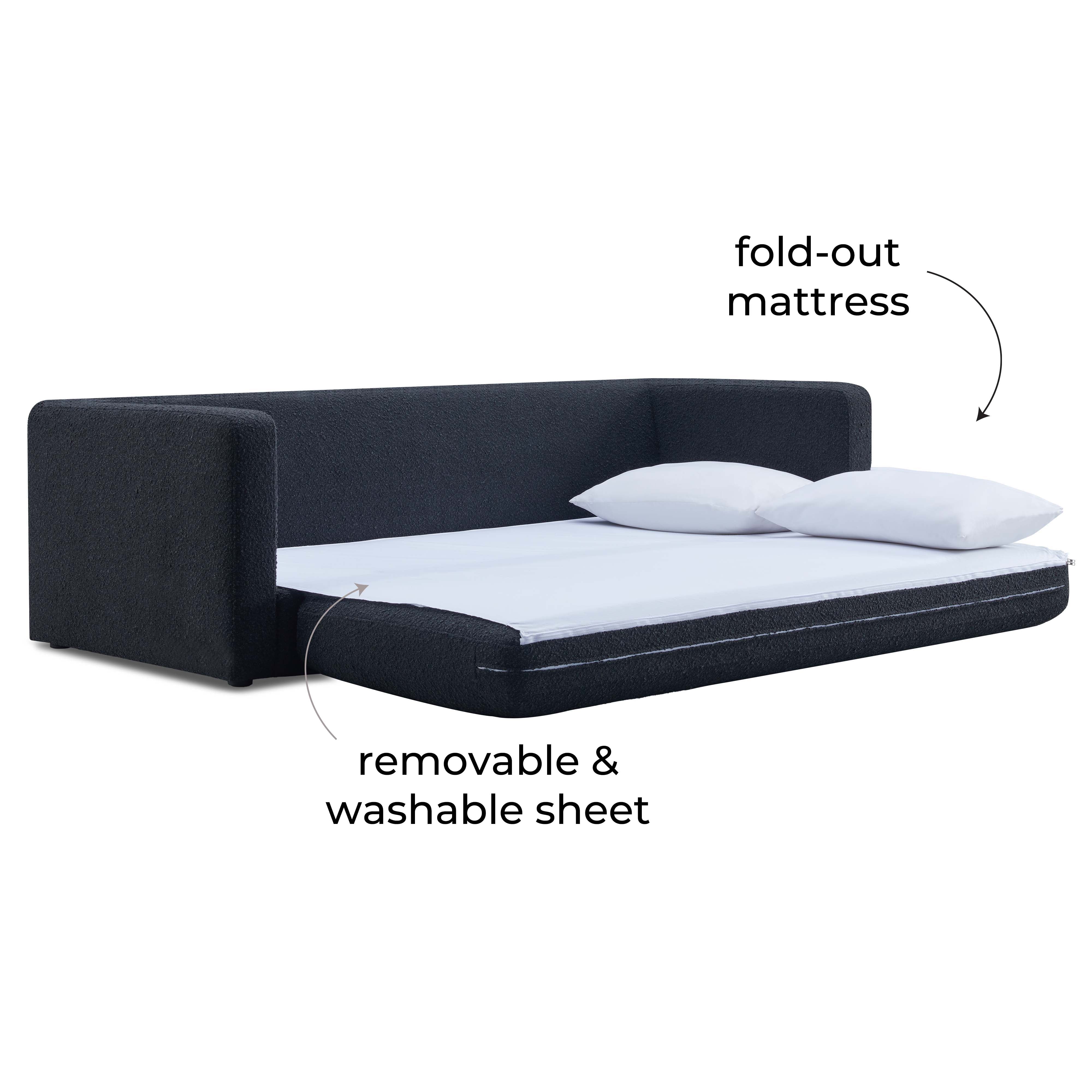 Ryan 91" Performance Boucle Sofa Bed
