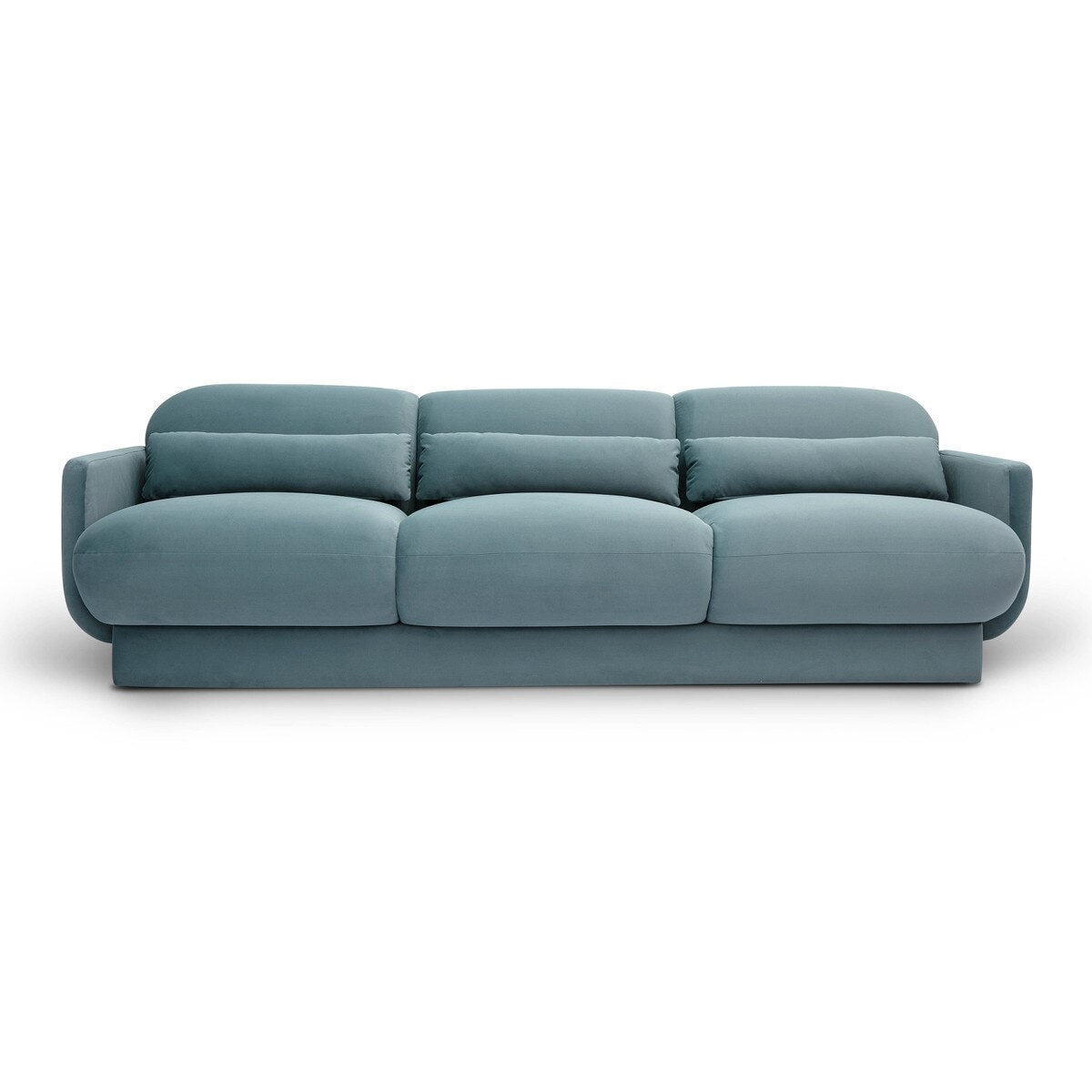 Azalea Powder Blue Velvet Sofa