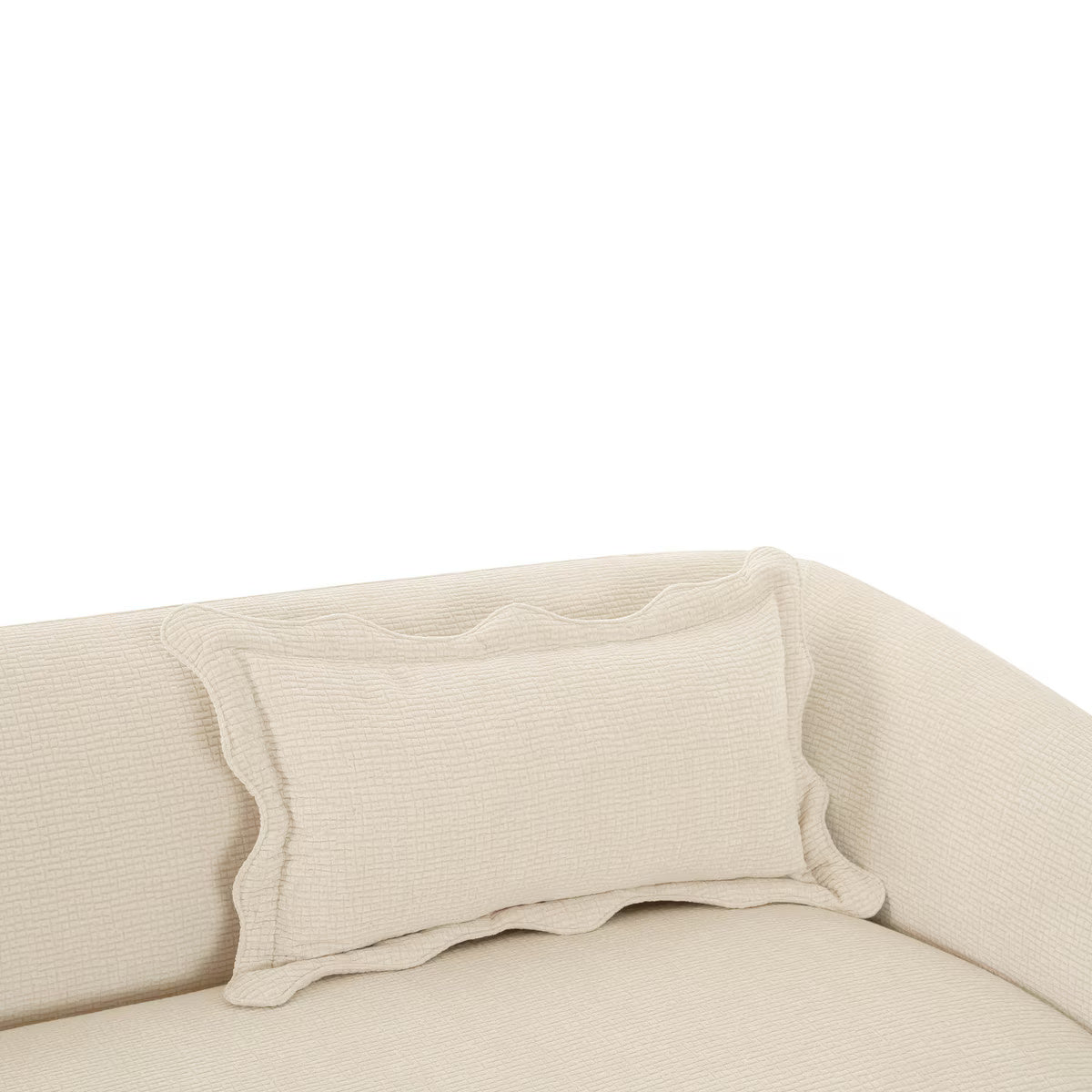 Lou Sandstone Textured Fabric Sofa