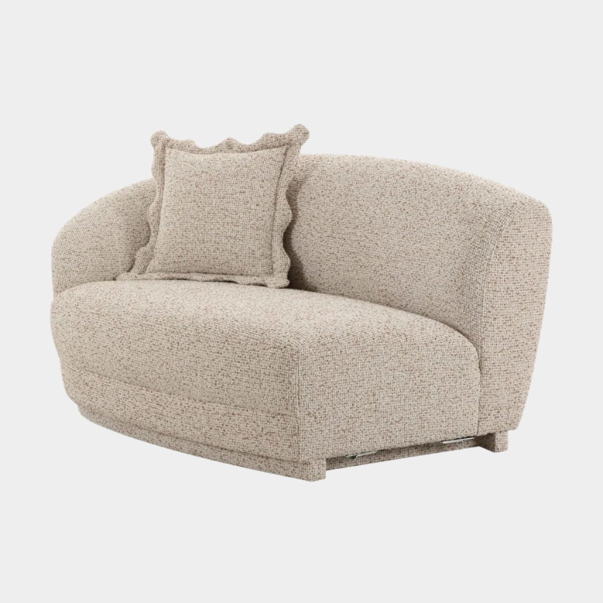 Marion Two-Tone Textured Boucle Loveseat - LAF