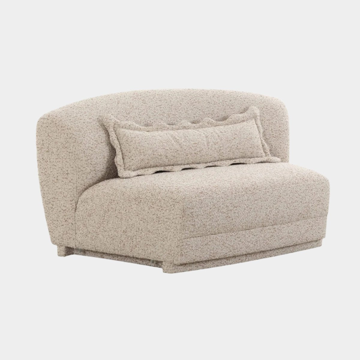 Marion Two-Tone Textured Boucle Armless Loveseat