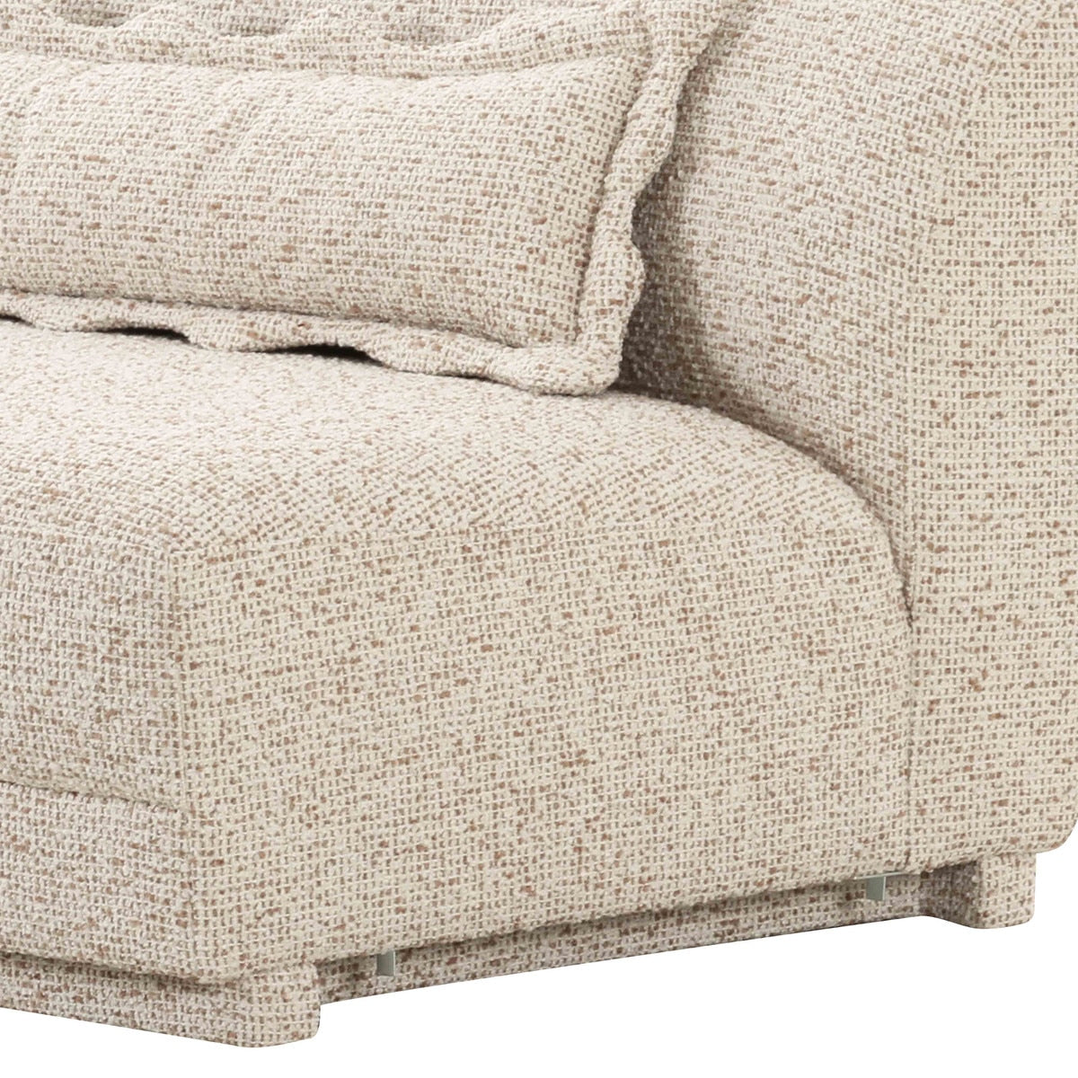 Marion Two-Tone Textured Boucle Armless Loveseat