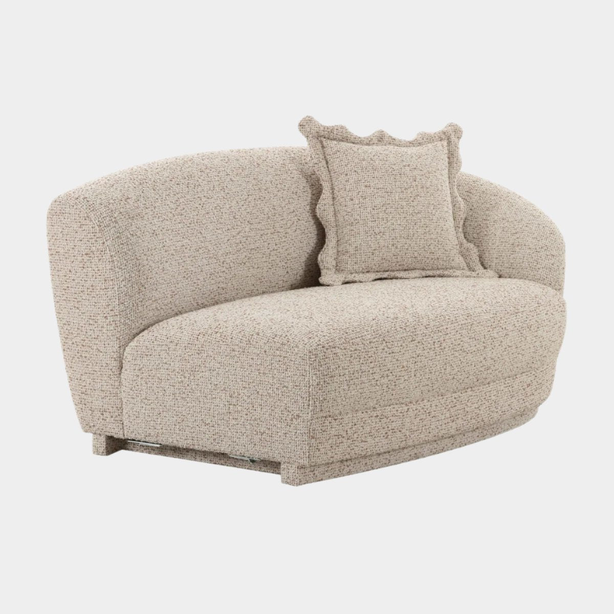 Marion Two-Tone Textured Boucle Loveseat - RAF