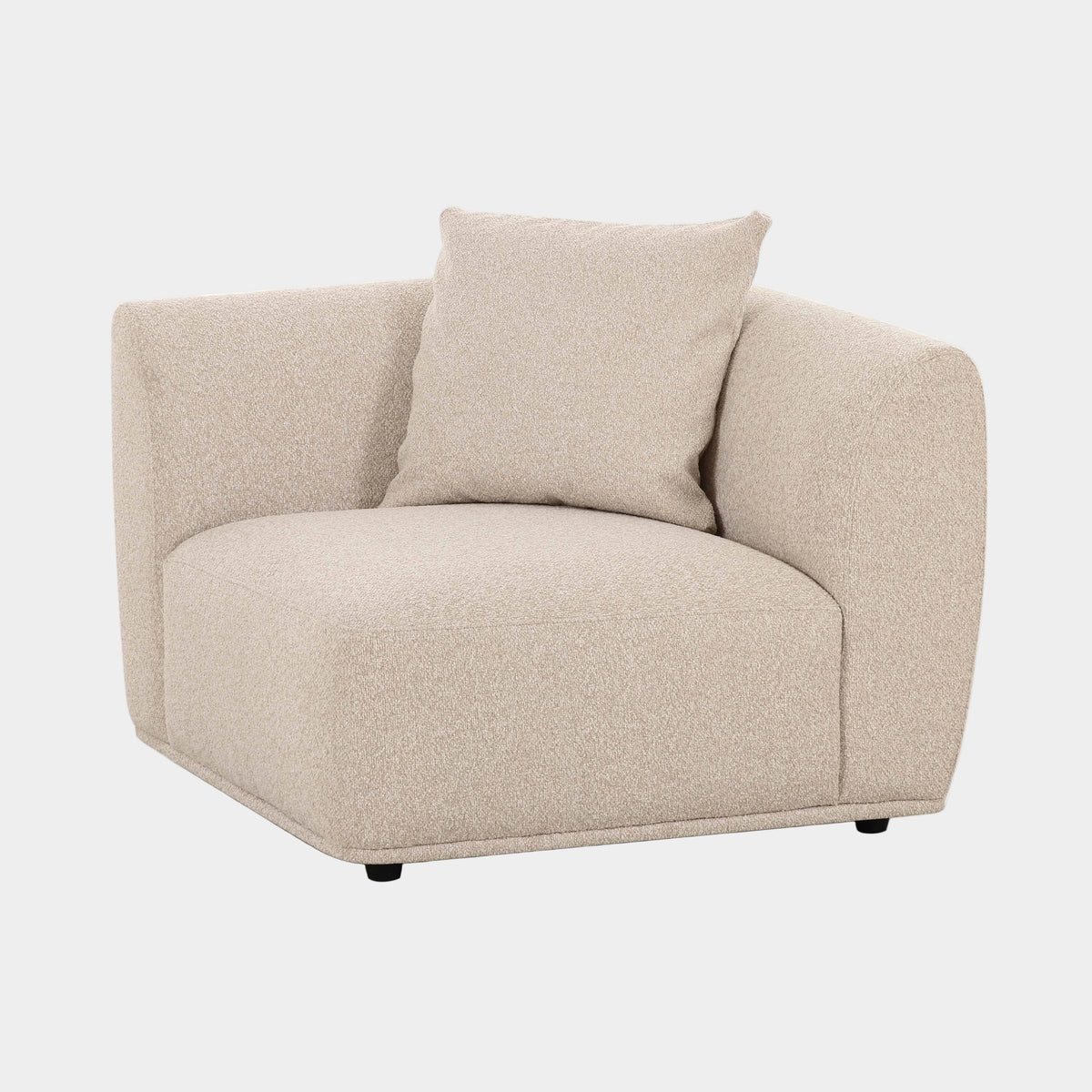 Sylvie Cream Performance Boucle Corner Chair