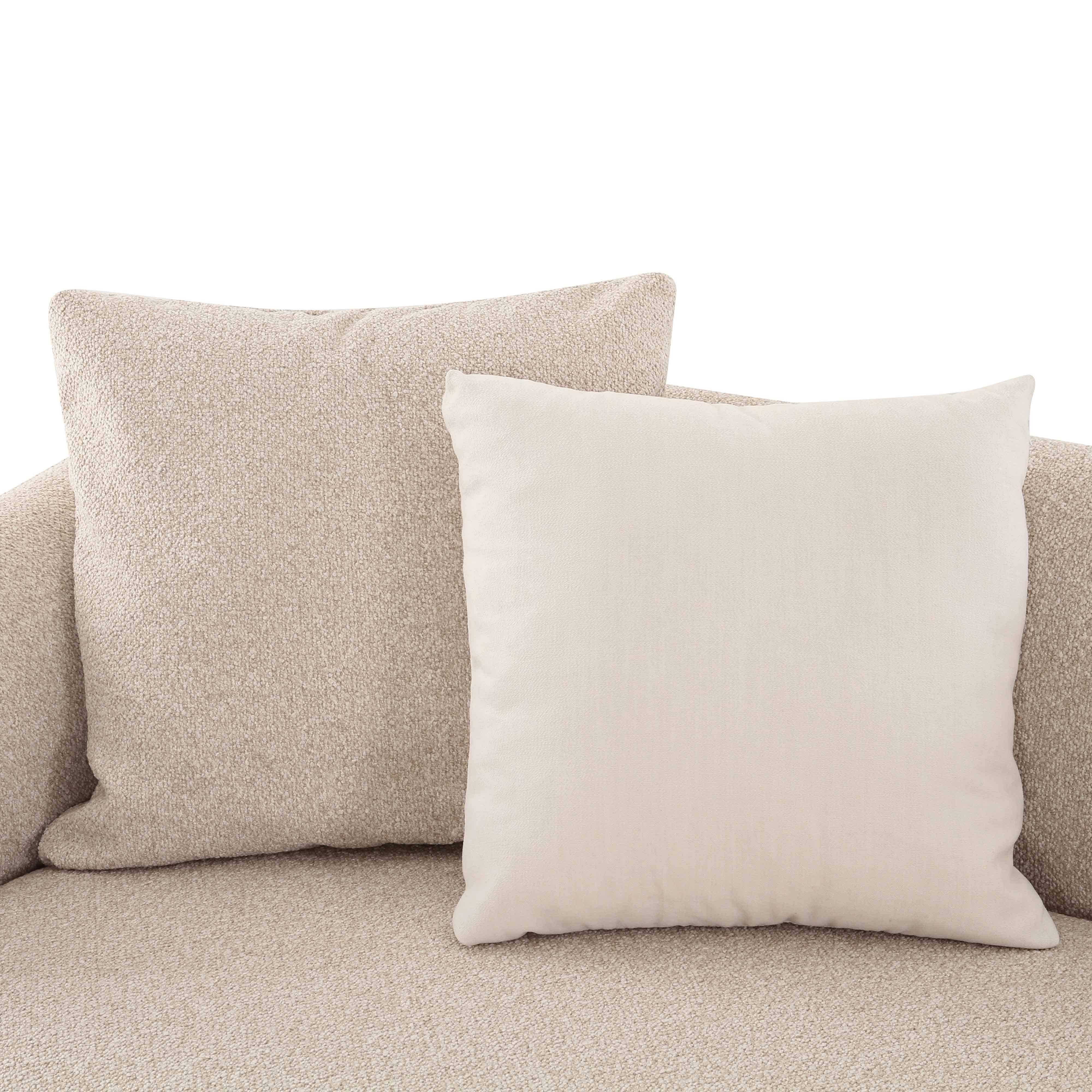 Sylvie 4-Piece Cream Performance Boucle Sectional
