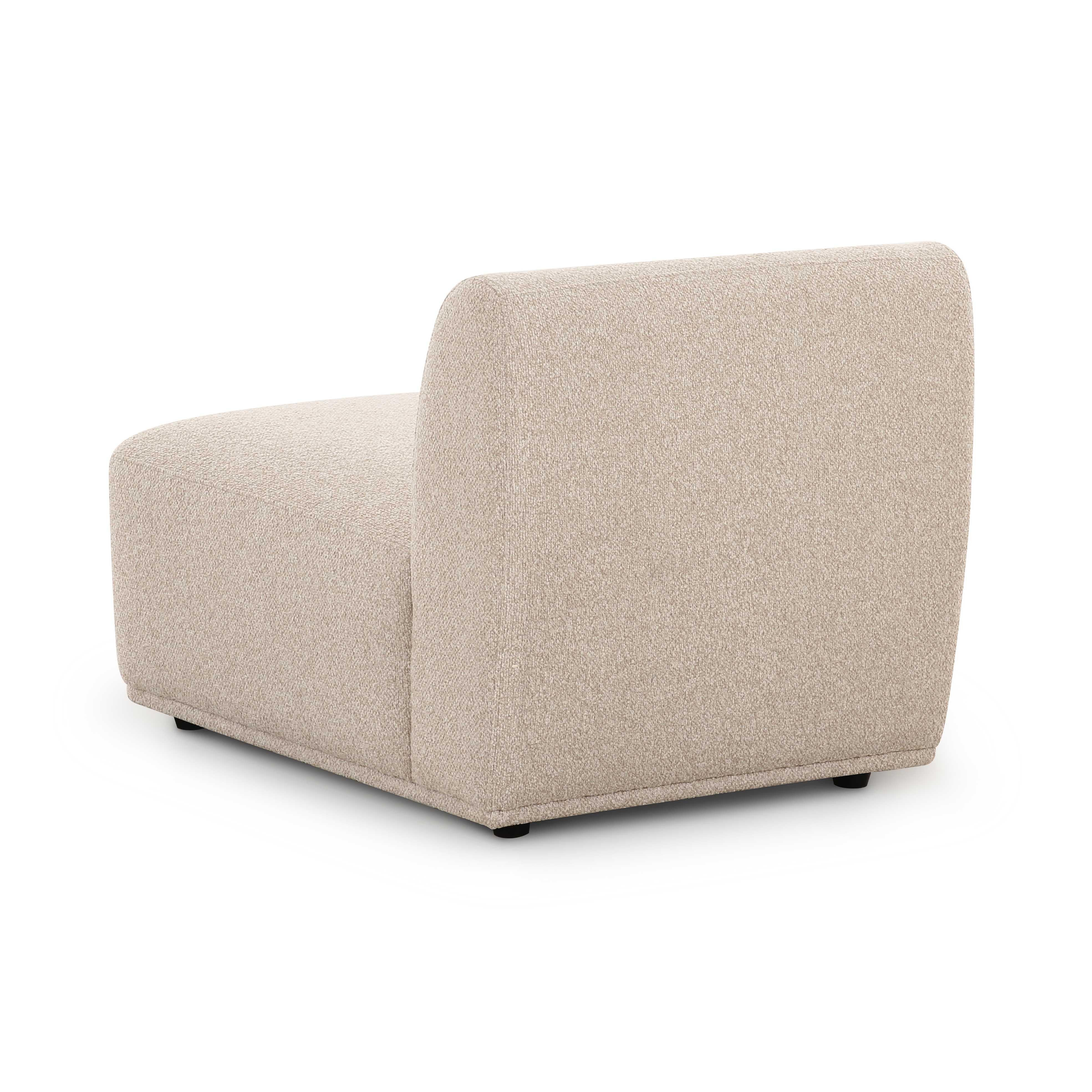 Sylvie Cream Performance Boucle Armless Chair
