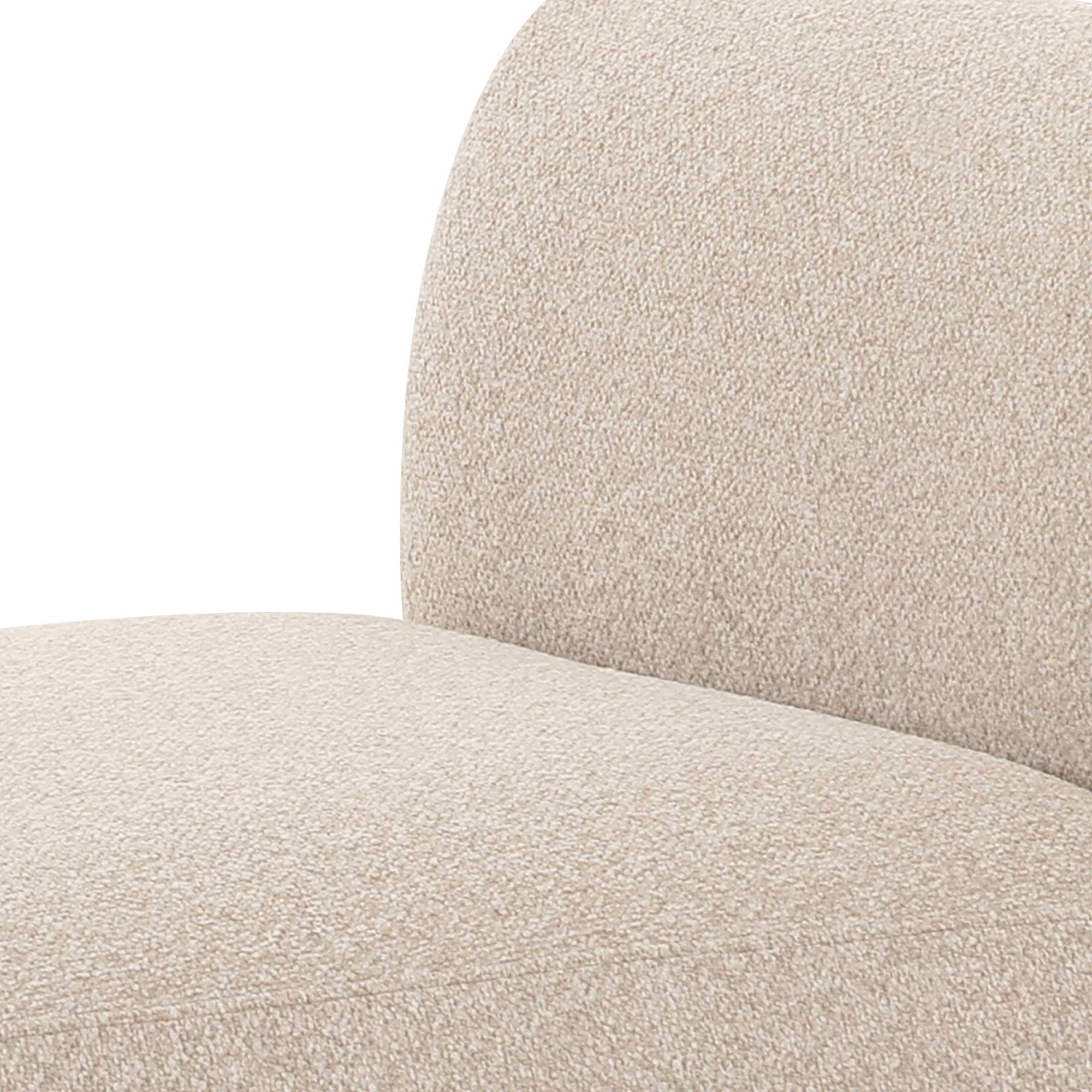 Sylvie Cream Performance Boucle Armless Chair
