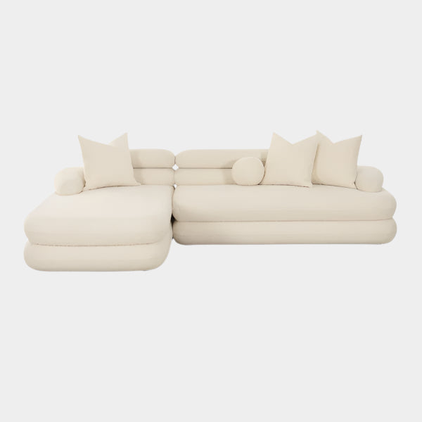 Lulu Cream Bucle Modular Sectional