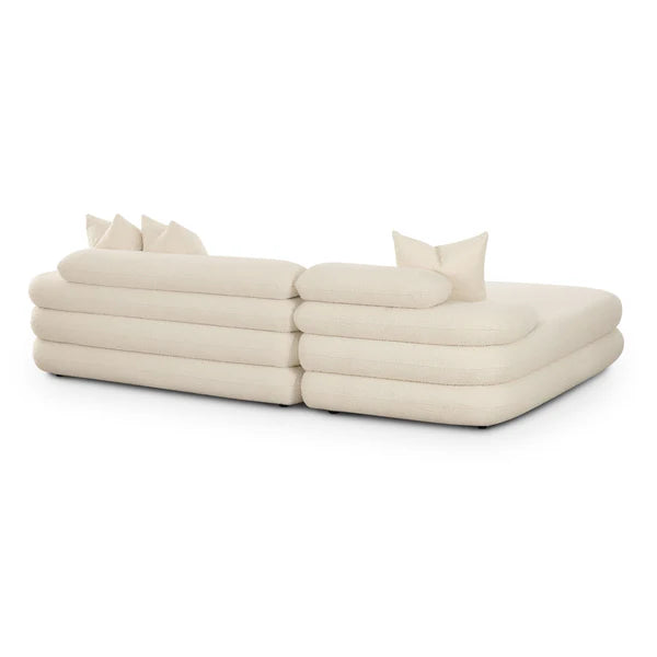 Lulu Cream Bucle Modular Sectional