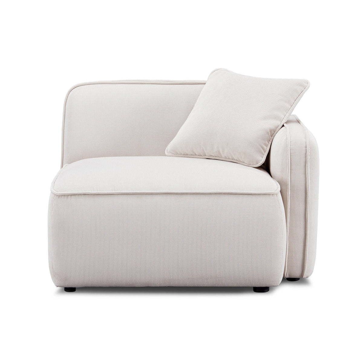 Travie Performance Corduroy Velvet RAF Corner Chair