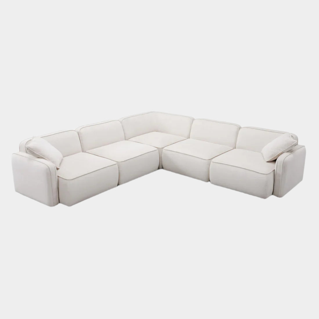Travie Performance Corduroy Velvet Modular L-Sectional