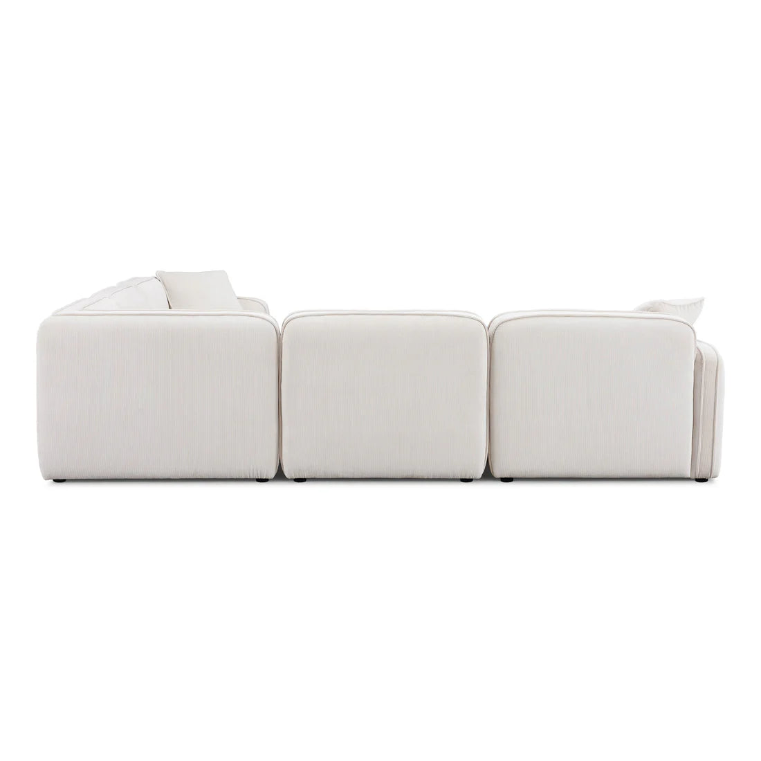 Travie Performance Corduroy Velvet Modular L-Sectional