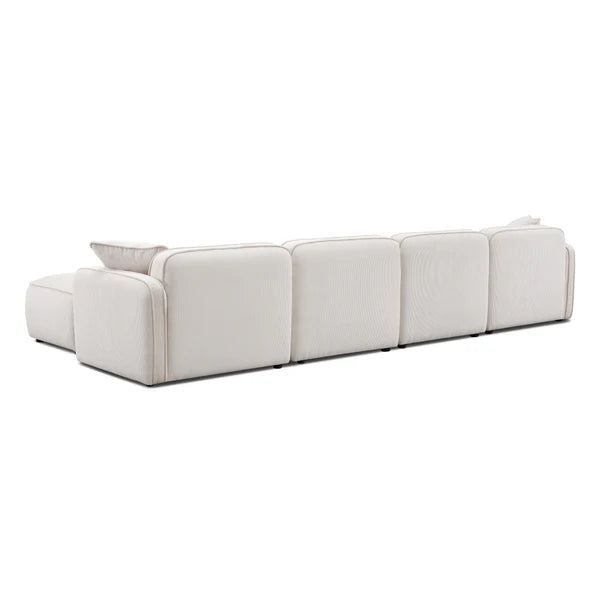 Travie Performance Corduroy Velvet 6-Piece Modular U-Sectional