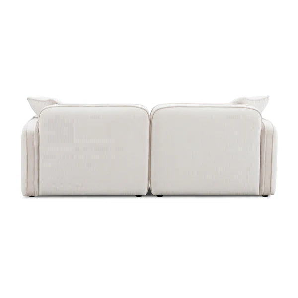Travie Performance Corduroy Velvet Modular Loveseat
