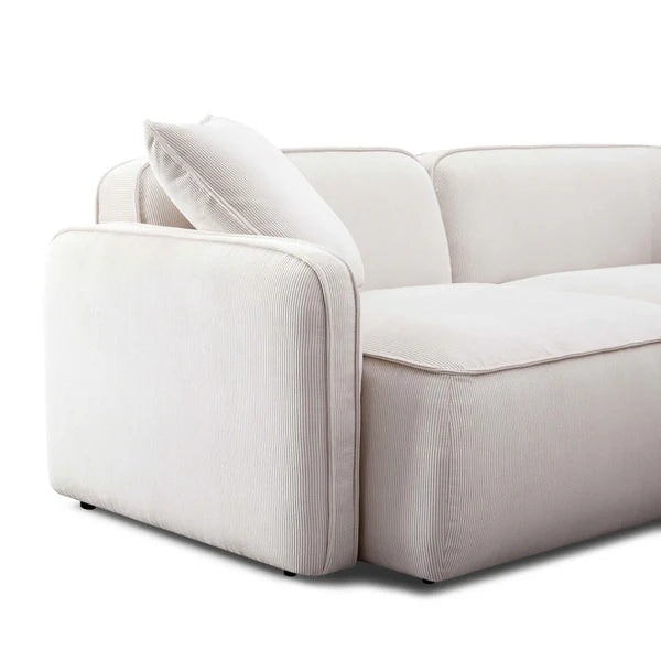 Travie Performance Corduroy Velvet Modular Loveseat