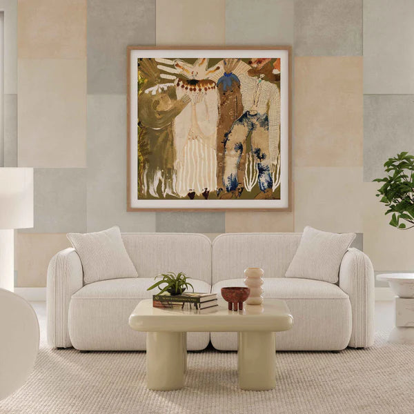 Travie Performance Corduroy Velvet Modular Loveseat