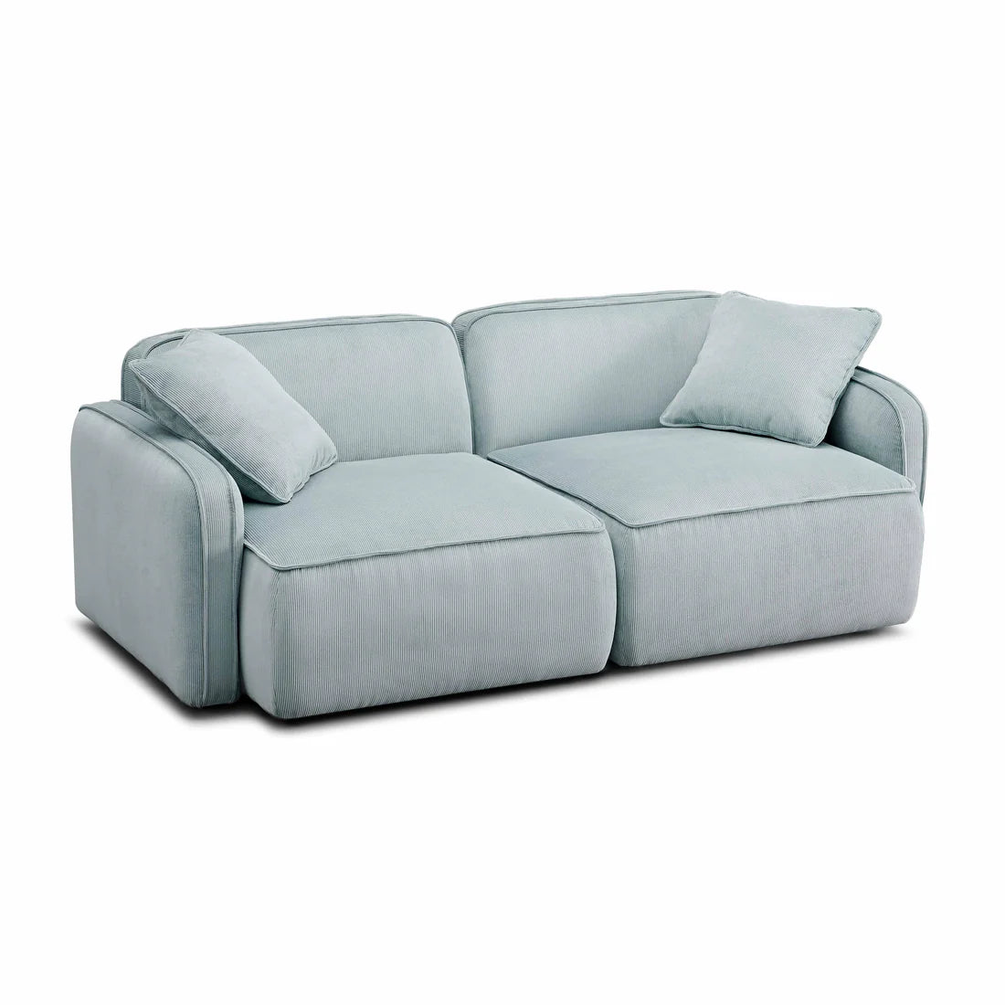 Travie Performance Corduroy Velvet Modular Loveseat