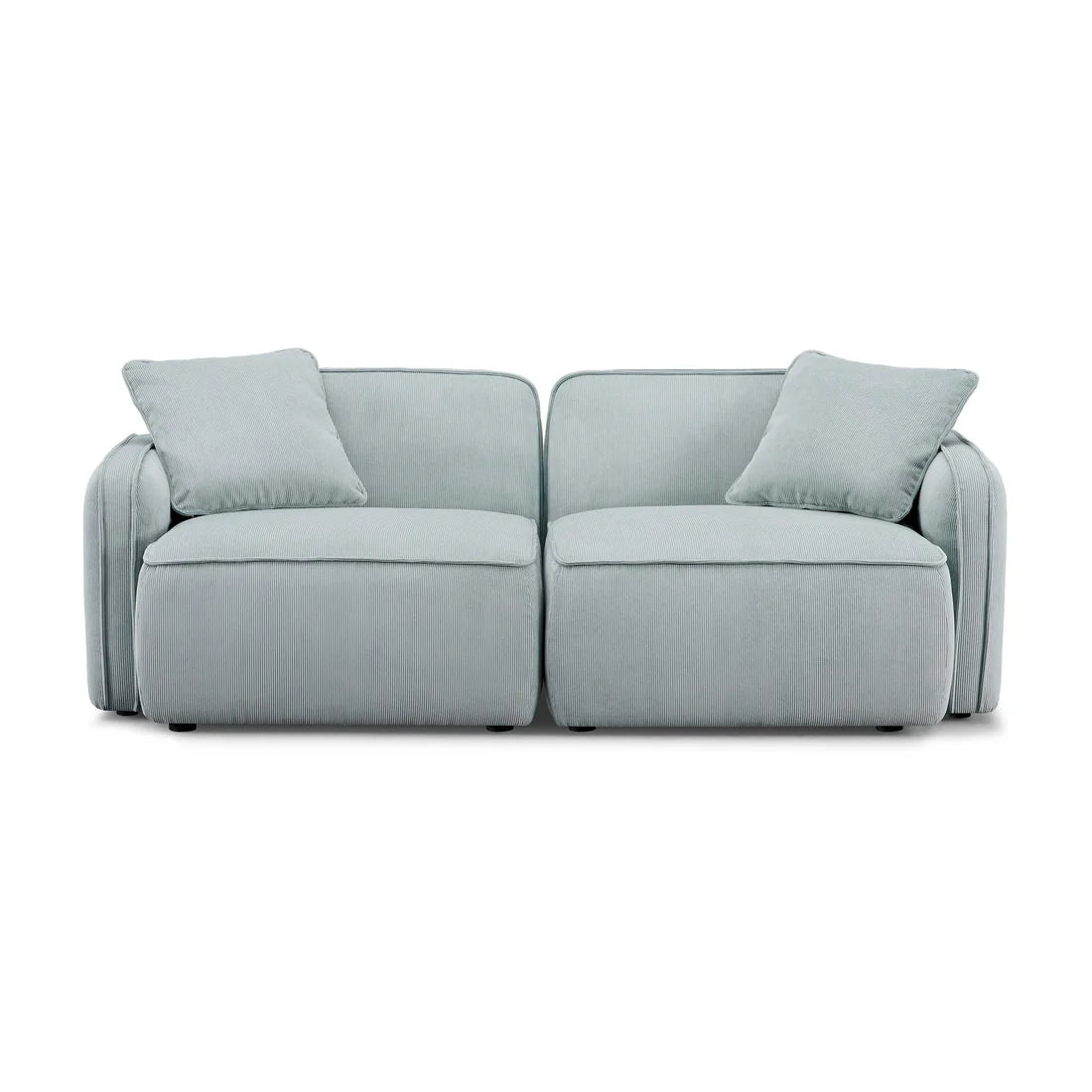 Travie Performance Corduroy Velvet Modular Loveseat