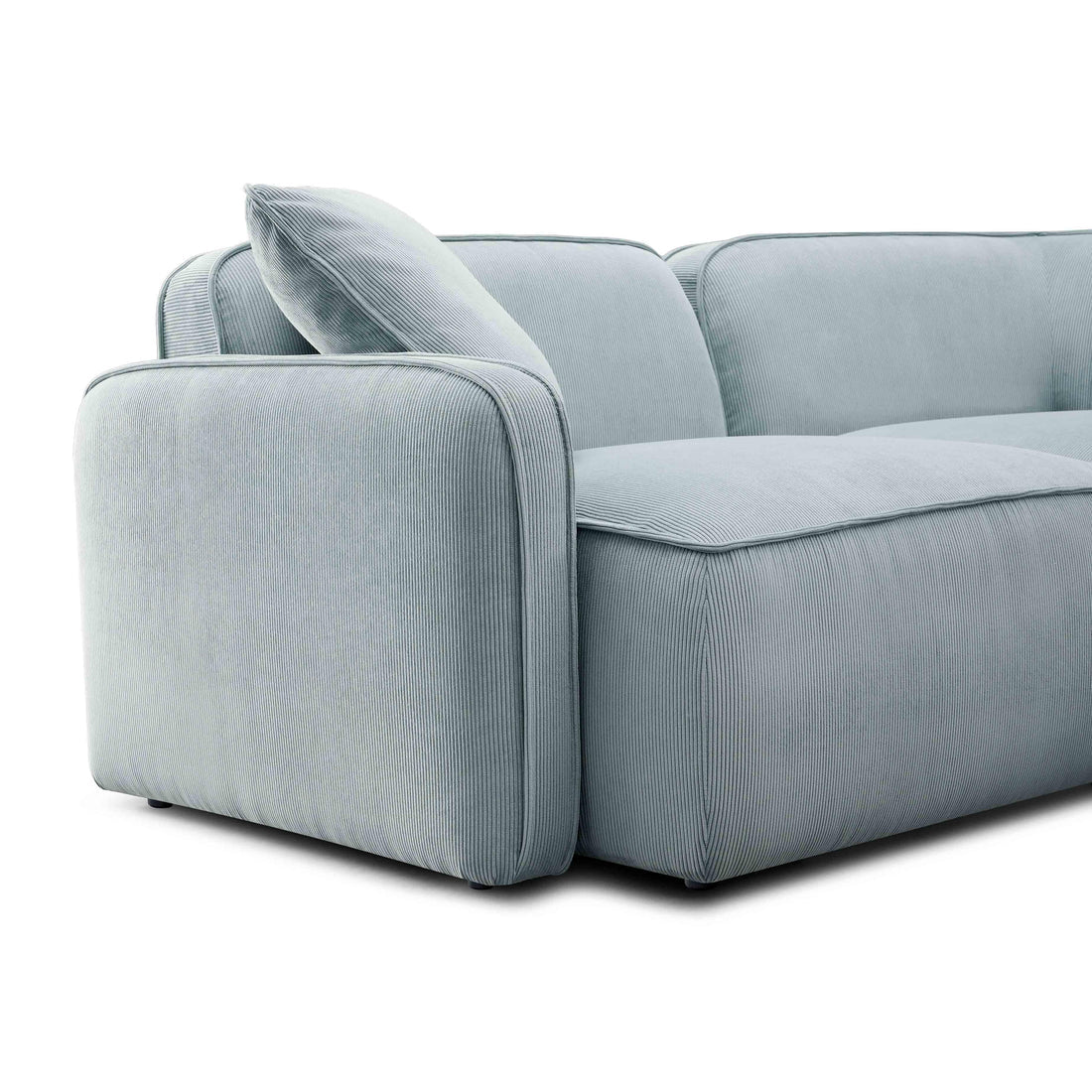 Travie Performance Corduroy Velvet Modular Loveseat