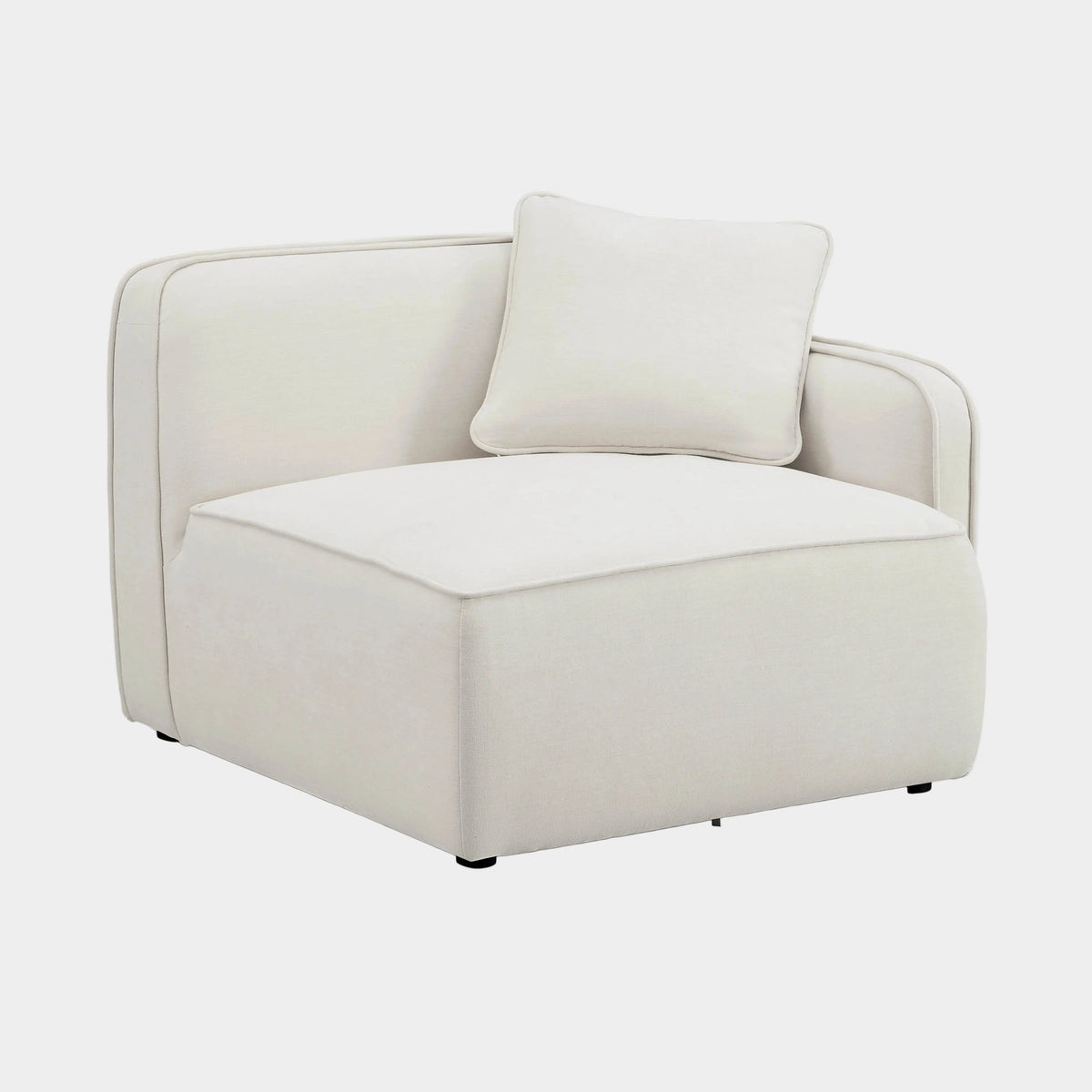 Travie Sand Upcycled Performance Linen RAF Corner Chair