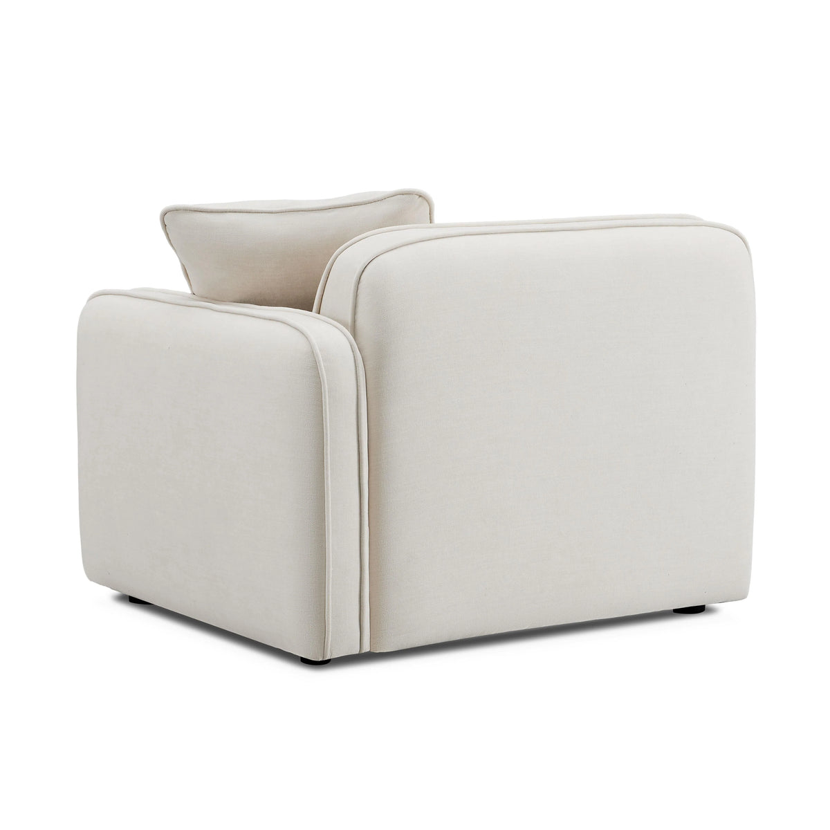 Travie Sand Upcycled Performance Linen RAF Corner Chair