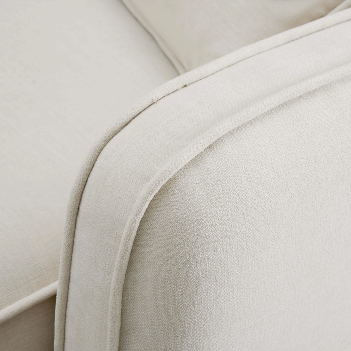 Travie Sand Upcycled Performance Linen RAF Corner Chair