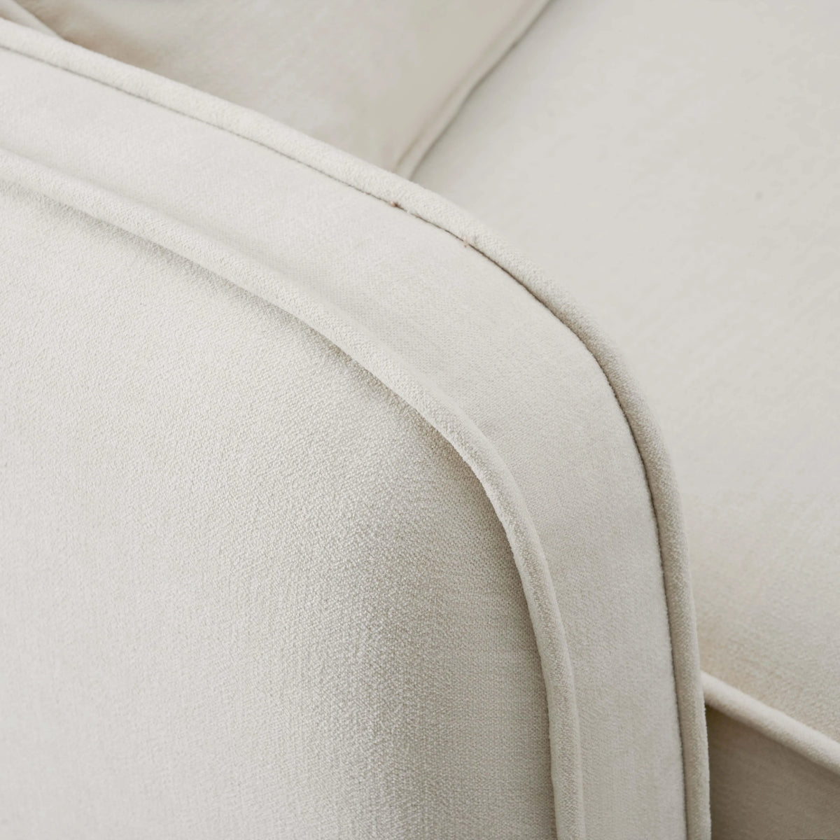 Travie Sand Upcycled Performance Linen LAF Corner Chair