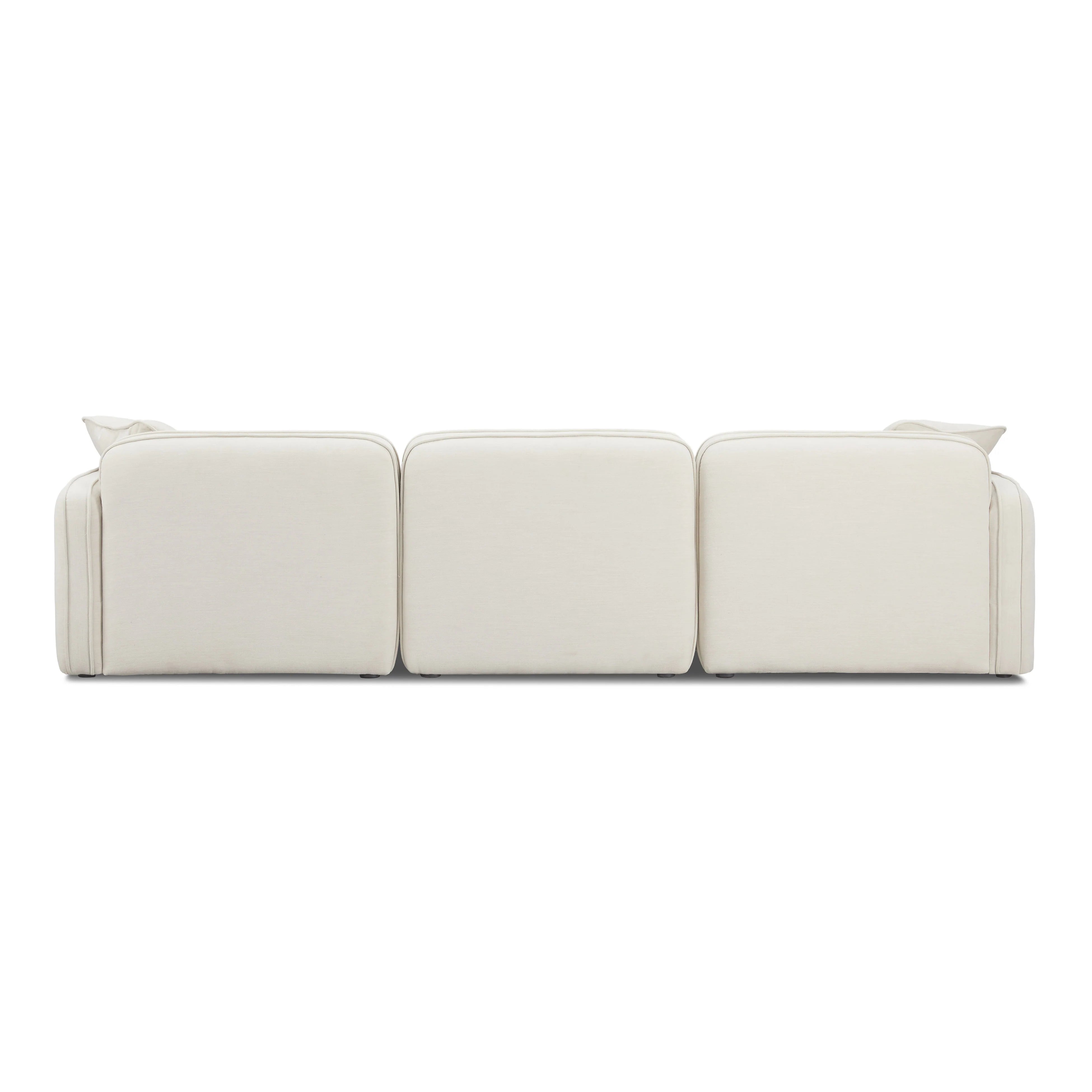 Travie Sand Upcycled Performance Linen Modular Sofa