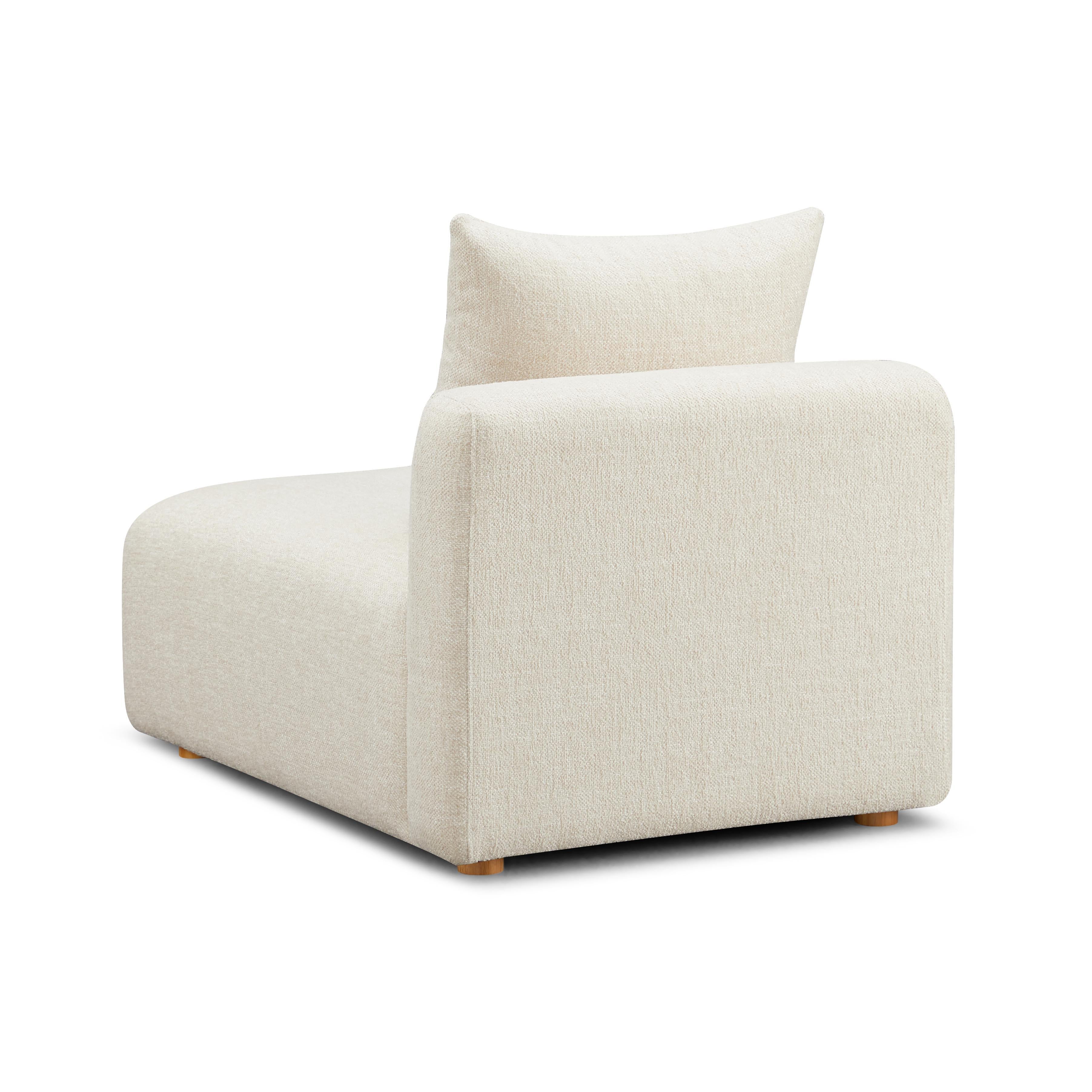 Hangover Contract-Grade Textured Fabric Modular Armless Chair