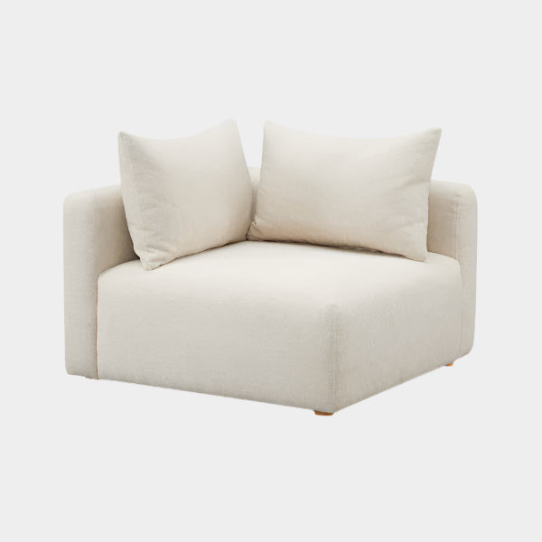 Hangover Heavy Textured Fabric Modular Corner Chair