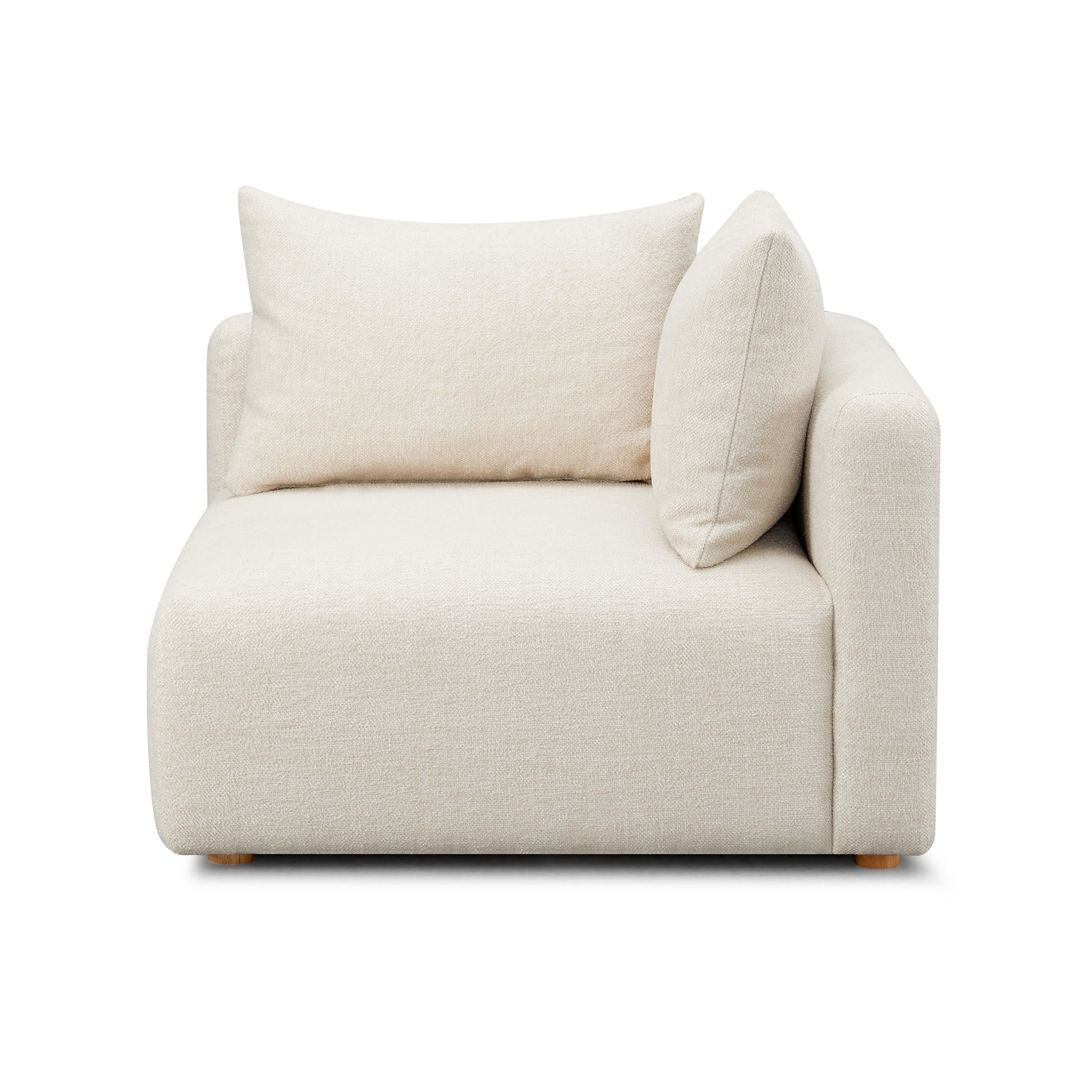 Hangover Contract-Grade Textured Fabric Modular Corner Chair