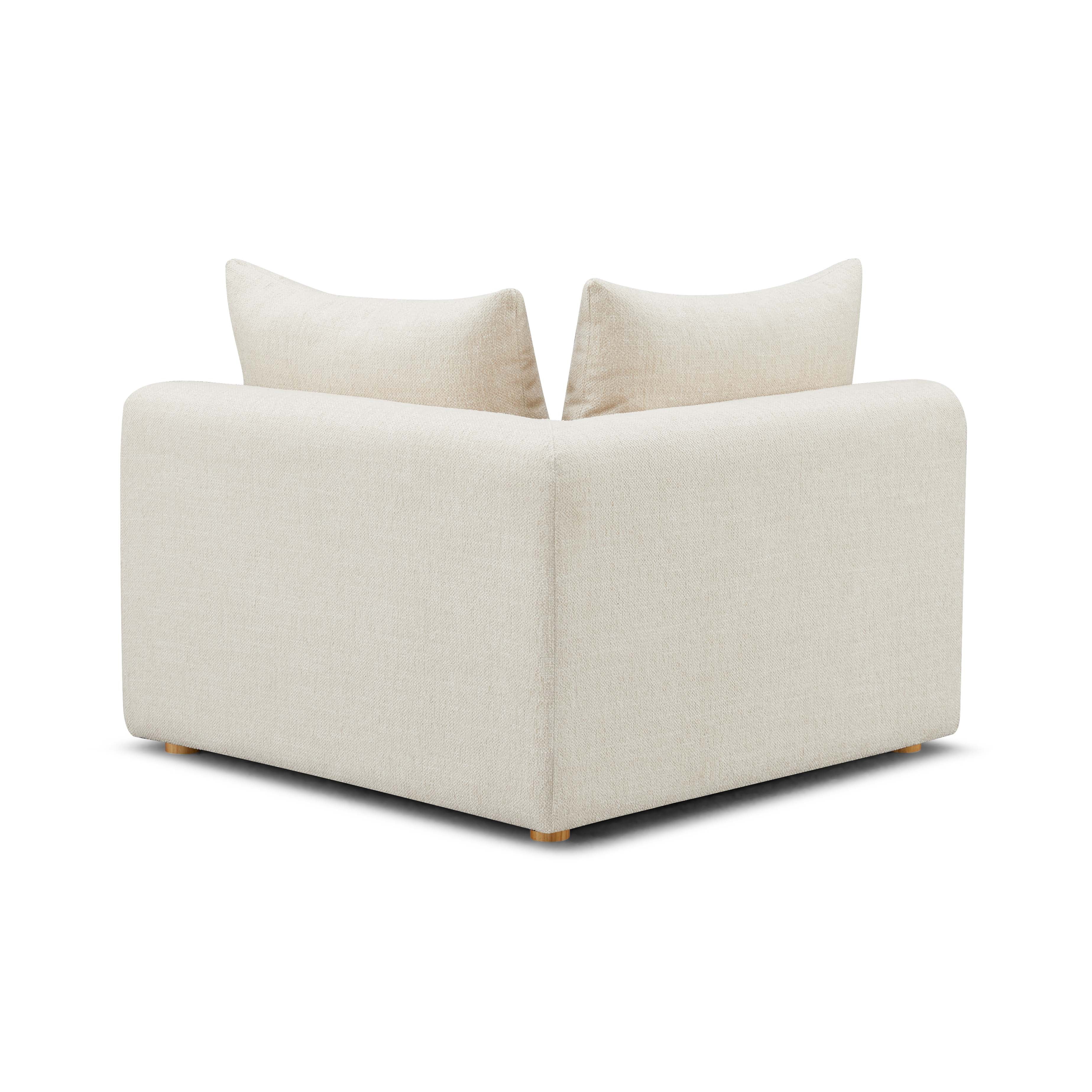 Hangover Contract-Grade Textured Fabric Modular Corner Chair
