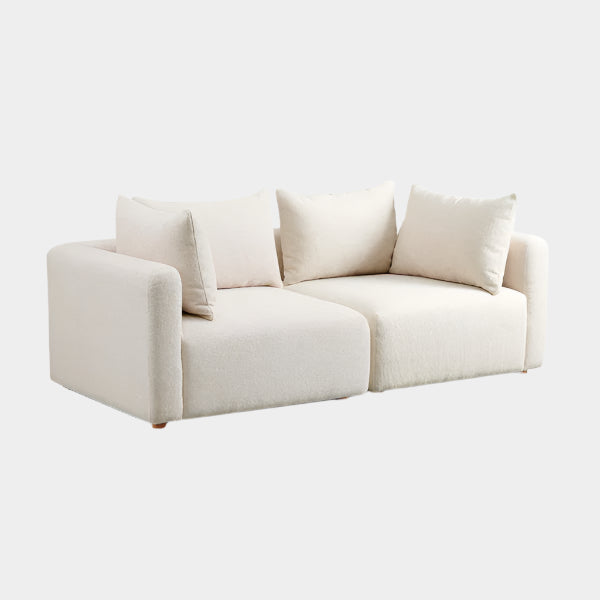 Hangover Heavy Textured Fabric Loveseat