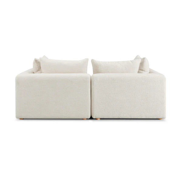 Hangover Heavy Textured Fabric Loveseat