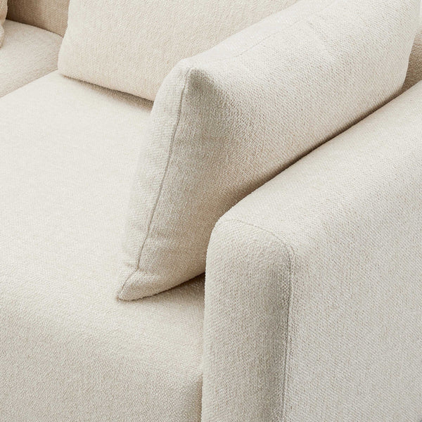 Hangover Heavy Textured Fabric Loveseat
