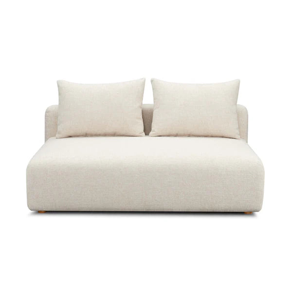 Hangover Heavy Textured Fabric Modular Loveseat