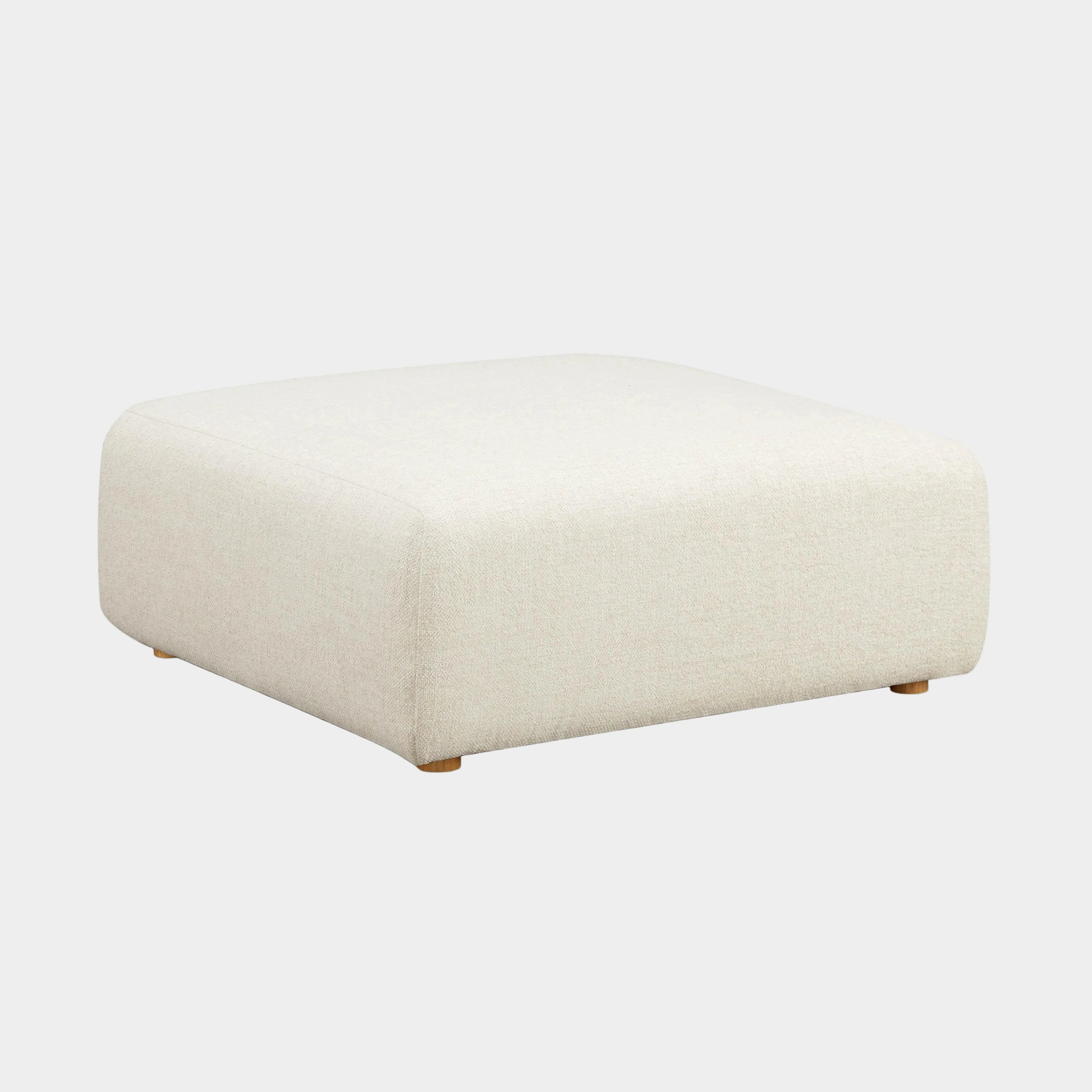 Hangover Contract-Grade Textured Fabric Ottoman