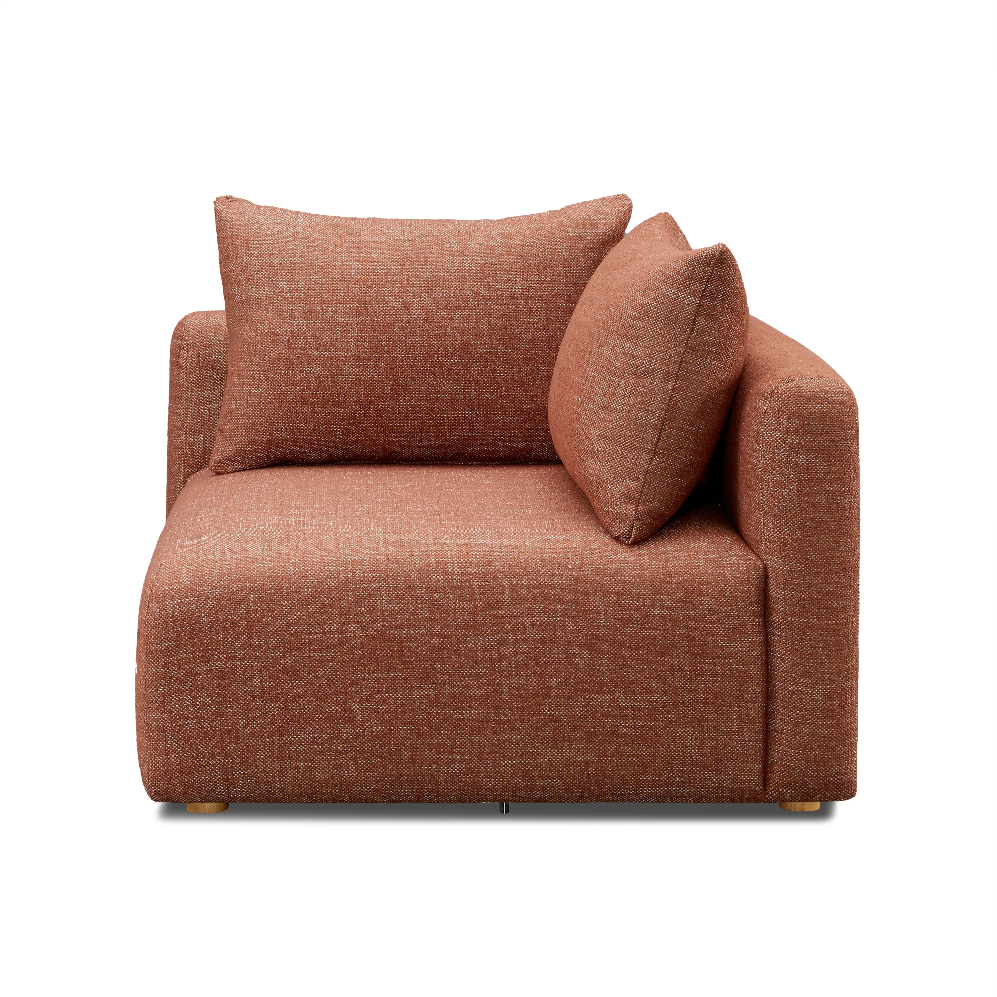Hangover Contract-Grade Textured Fabric Modular Corner Chair