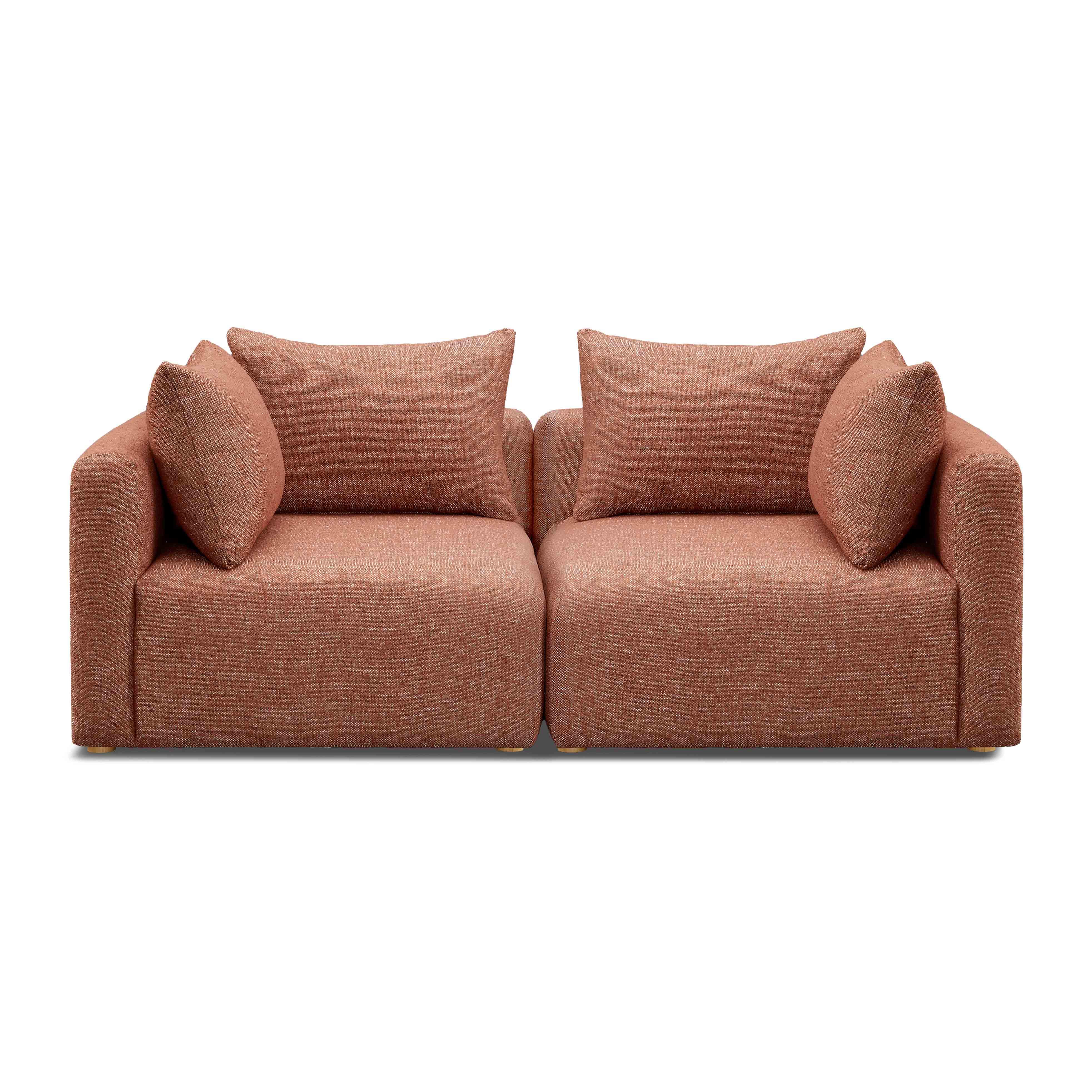 Hangover 81" Contract-Grade Textured Fabric Loveseat