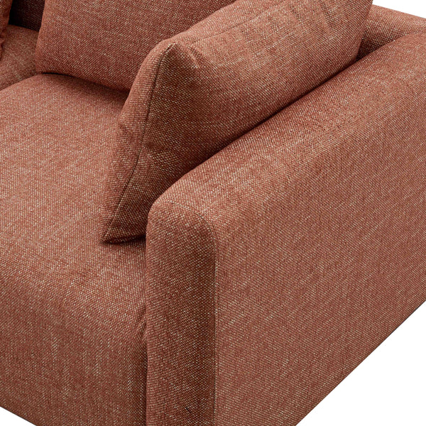 Hangover Heavy Textured Fabric Loveseat