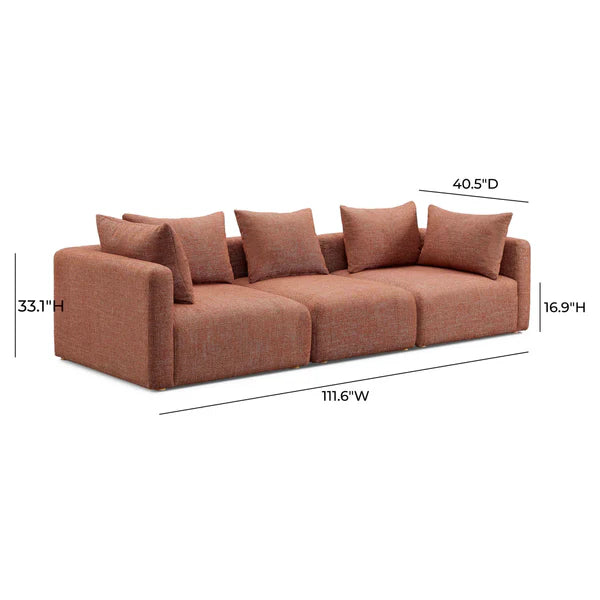 Hangover Heavy Textured Fabric Sofa