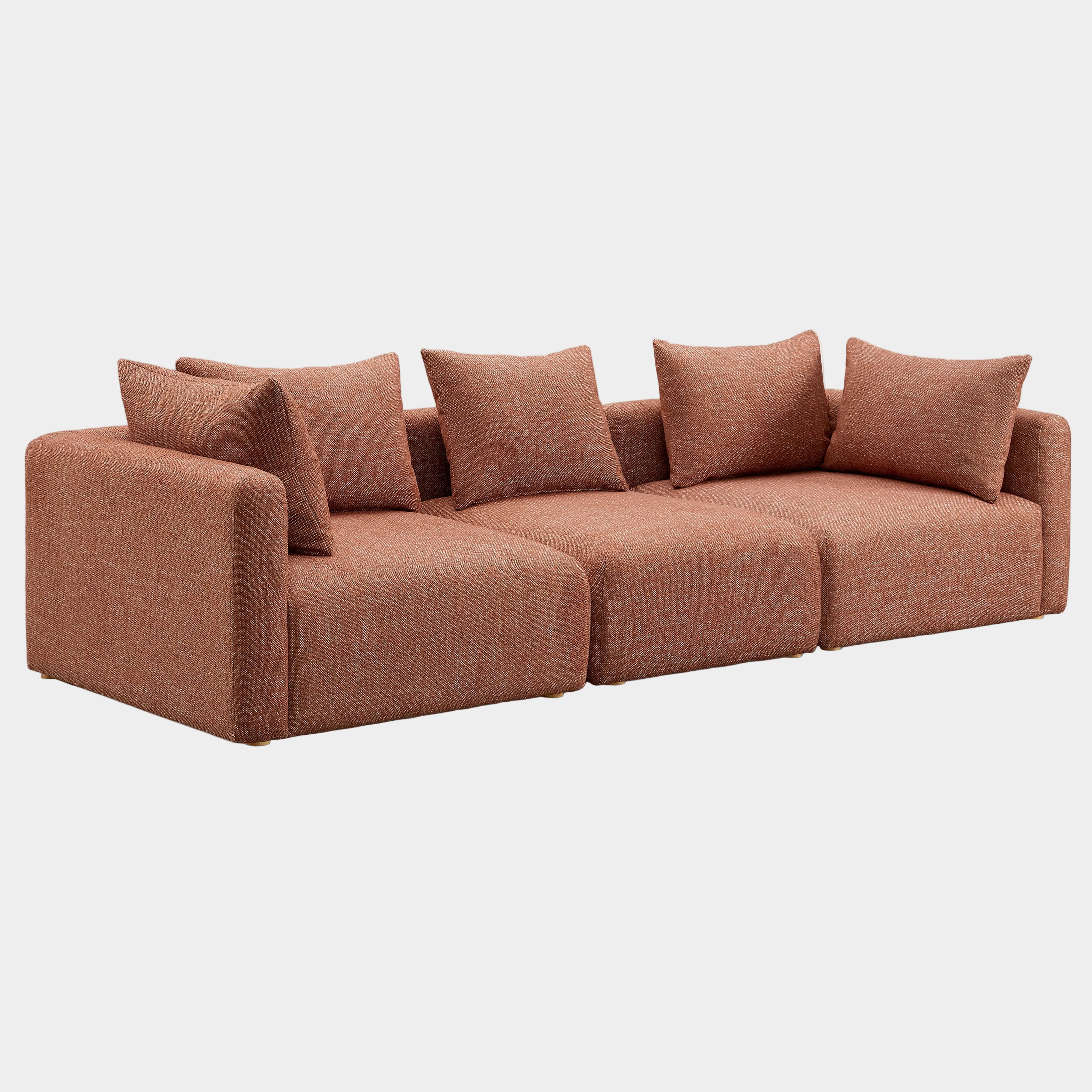 Hangover 112.5" Textured Fabric Sofa