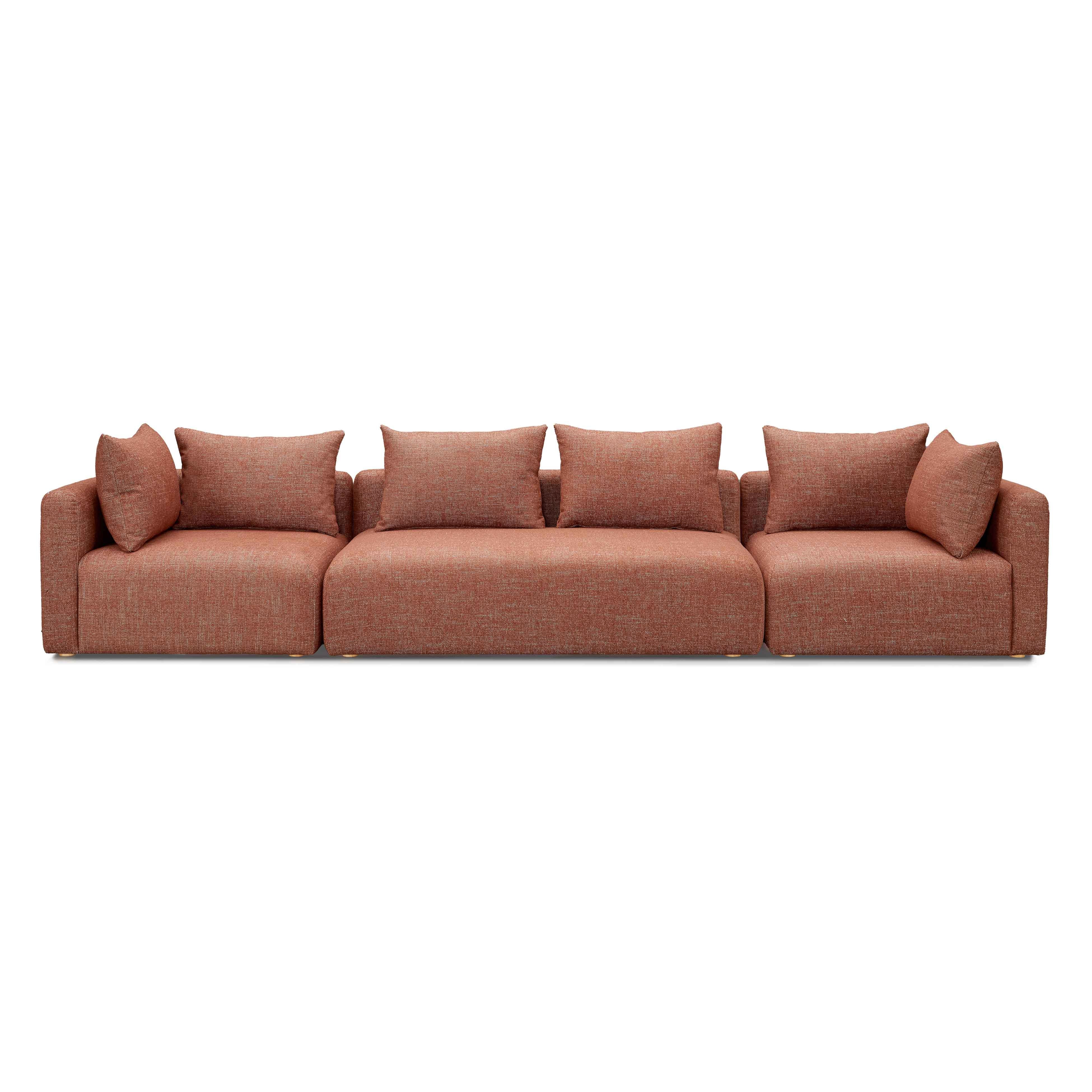 Hangover 145" Contract-Grade Textured Fabric Long Sofa